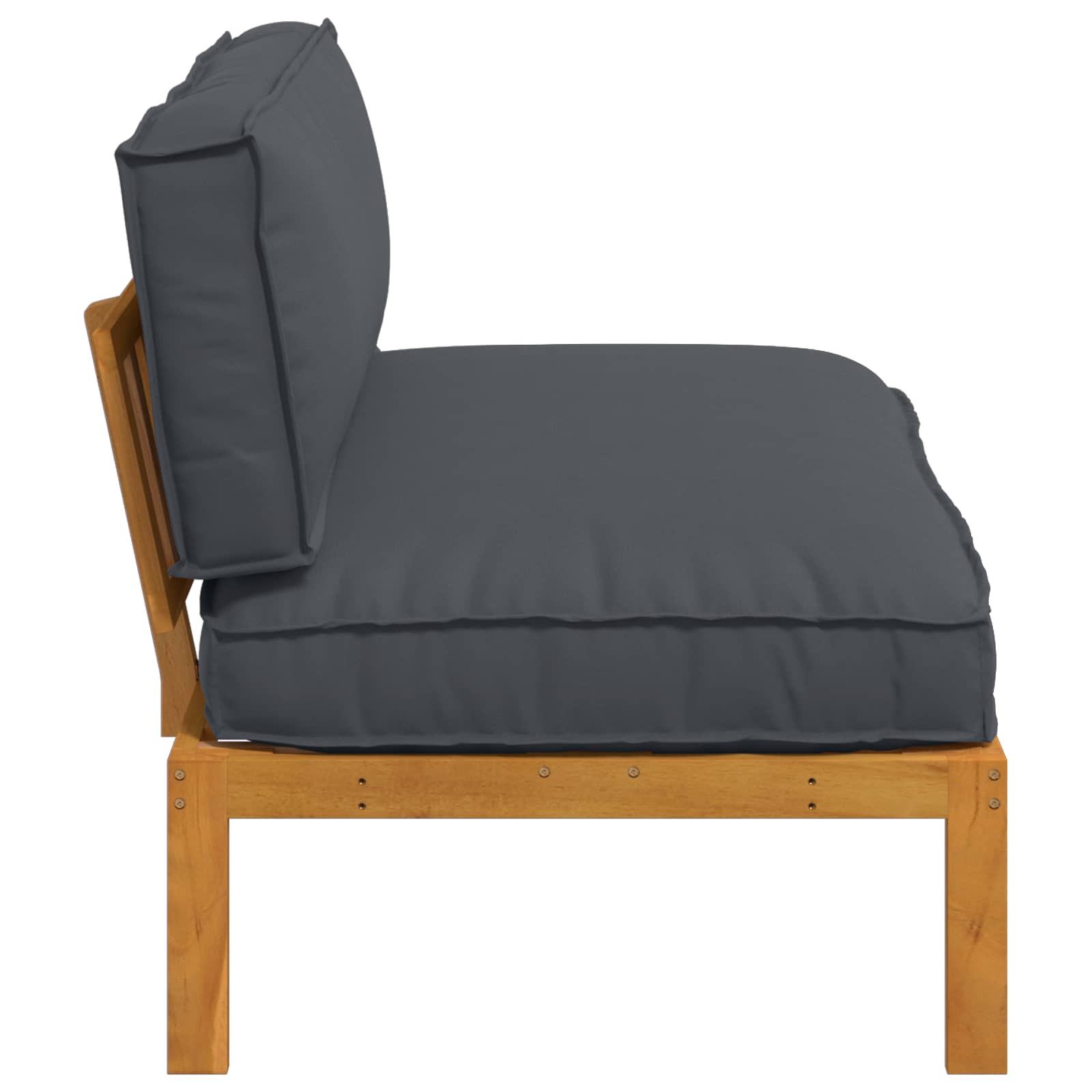 Ensemble de Canapés avec coussin Anthracite 120 x 92 x 69 cm