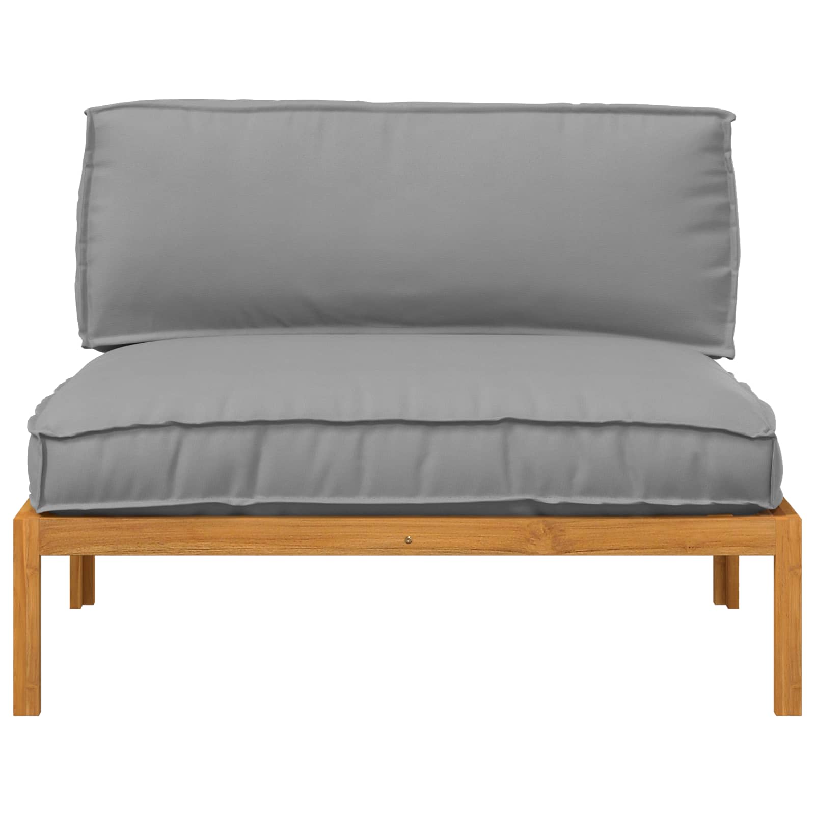 Ensemble de Canapés Gris 120 x 92 x 69 cm Bois d'Acacia Massif