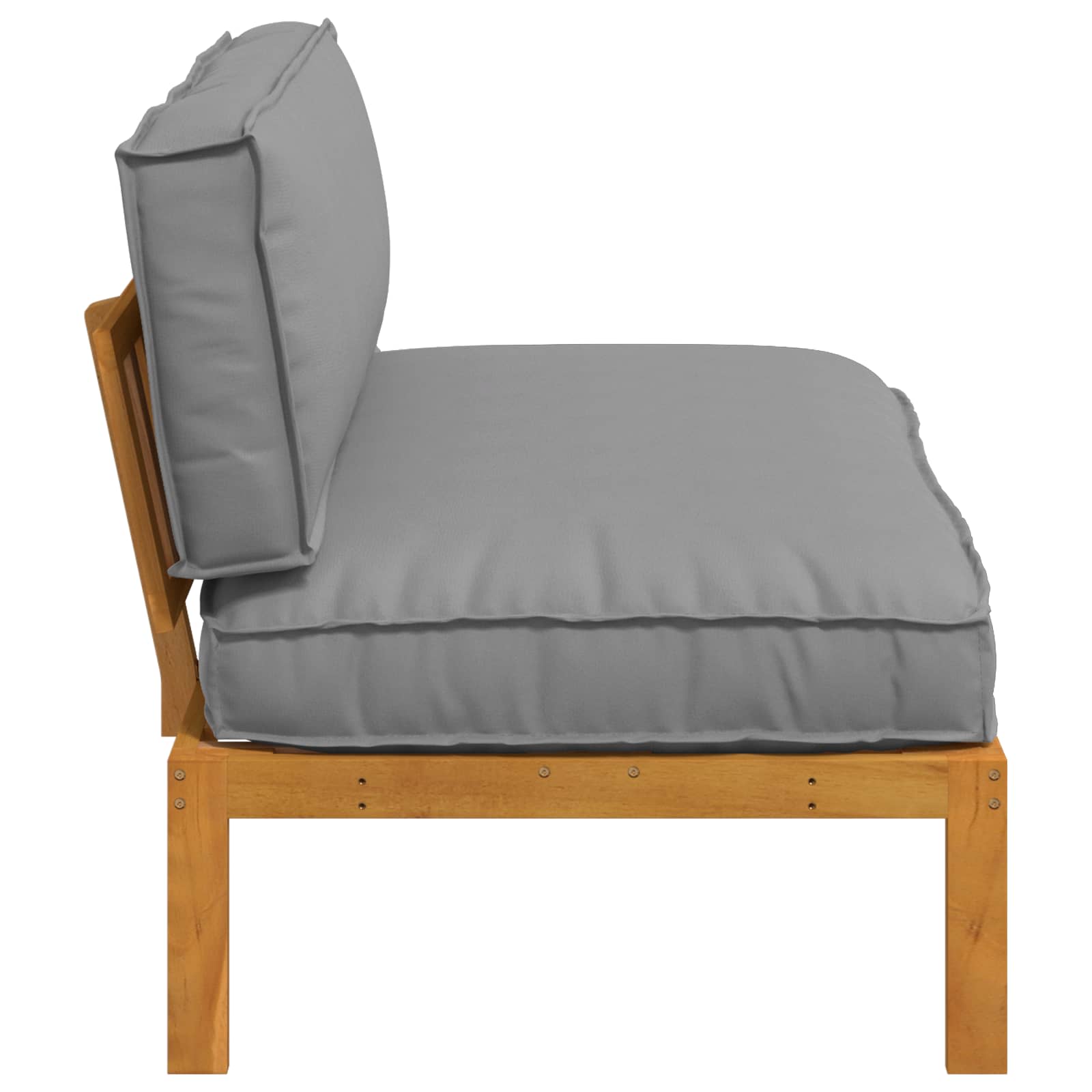Ensemble de Canapés Gris 120 x 92 x 69 cm Bois d'Acacia Massif