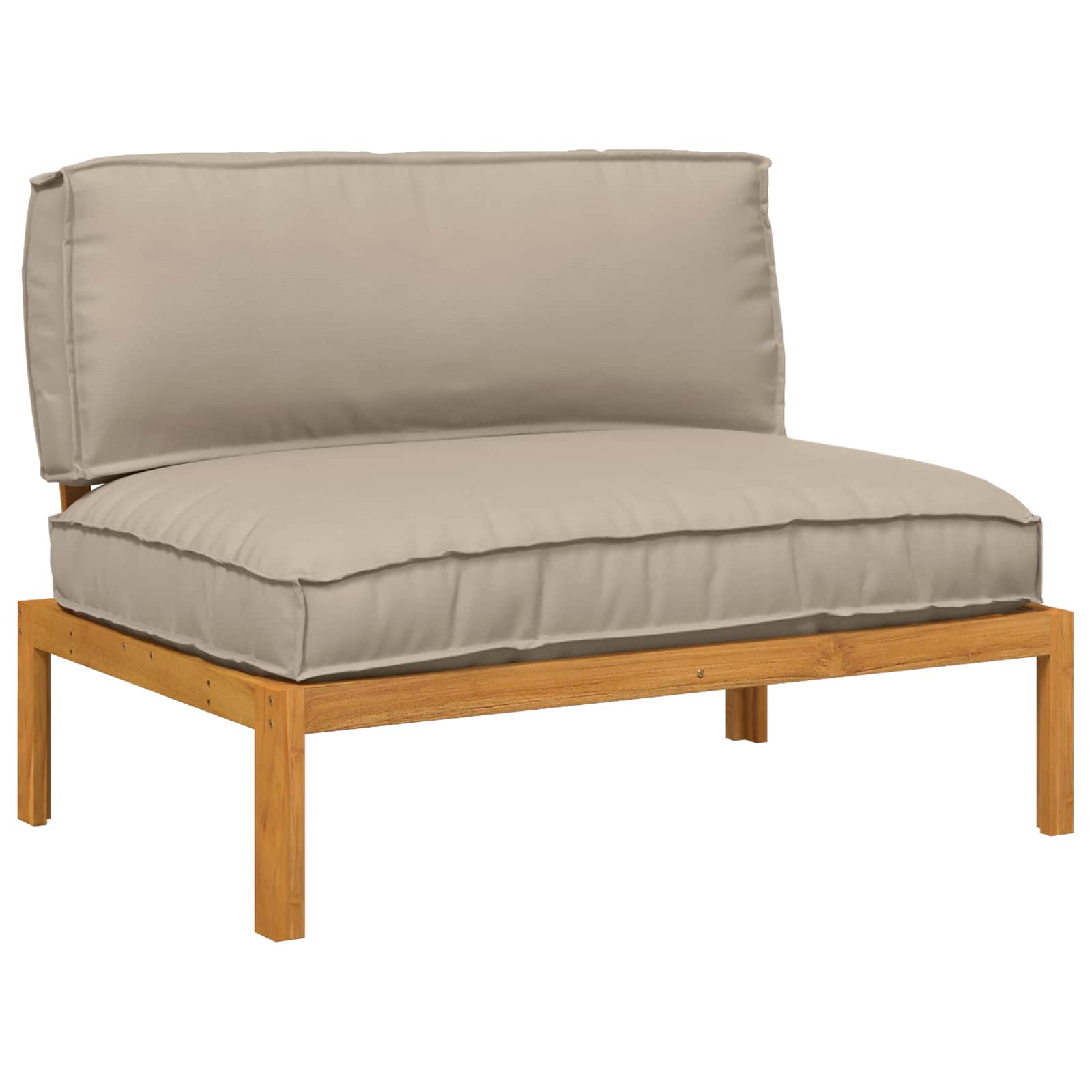 Ensemble de Canapés Taupe 120 x 92 x 69 cm Bois d'Acacia Massif - XIOS