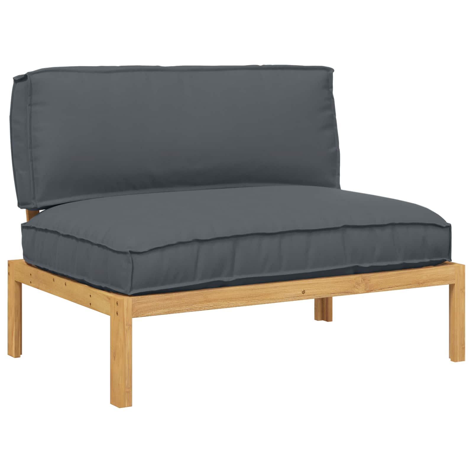 Ensemble de Canapés avec coussin Anthracite 120 x 92 x 69 cm