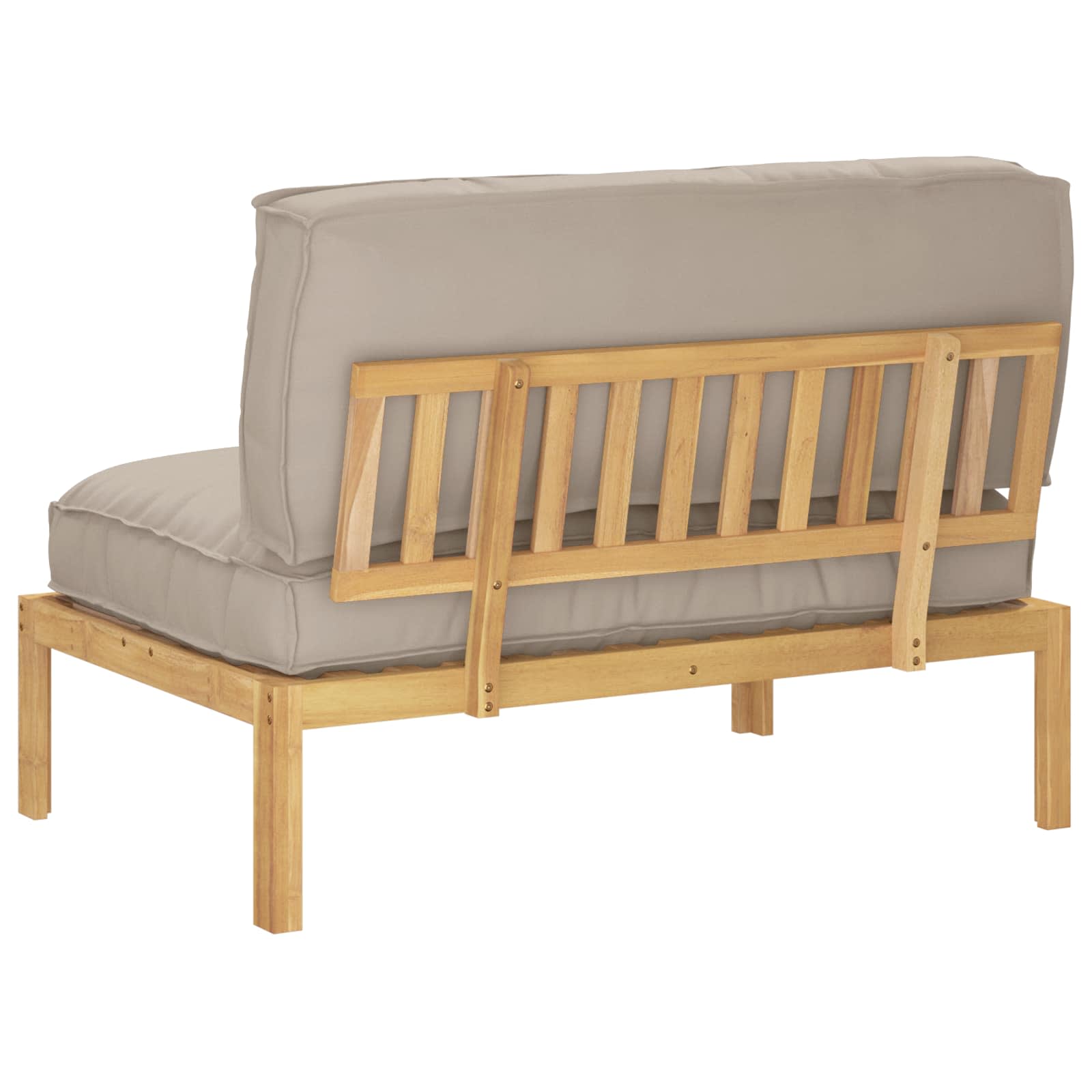 Ensemble de Canapés Taupe 120 x 92 x 69 cm Bois d'Acacia Massif