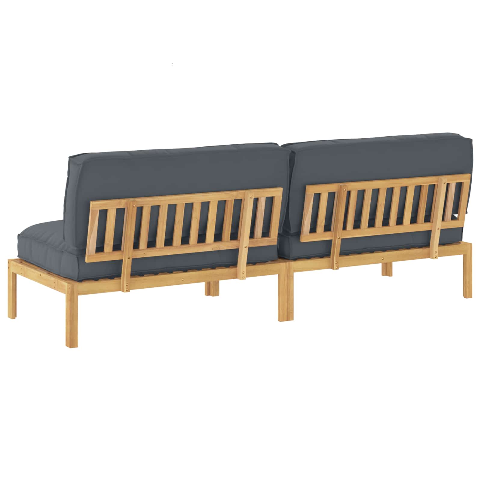 Ensemble de Canapés avec coussin Anthracite 240 x 92 x 69 cm