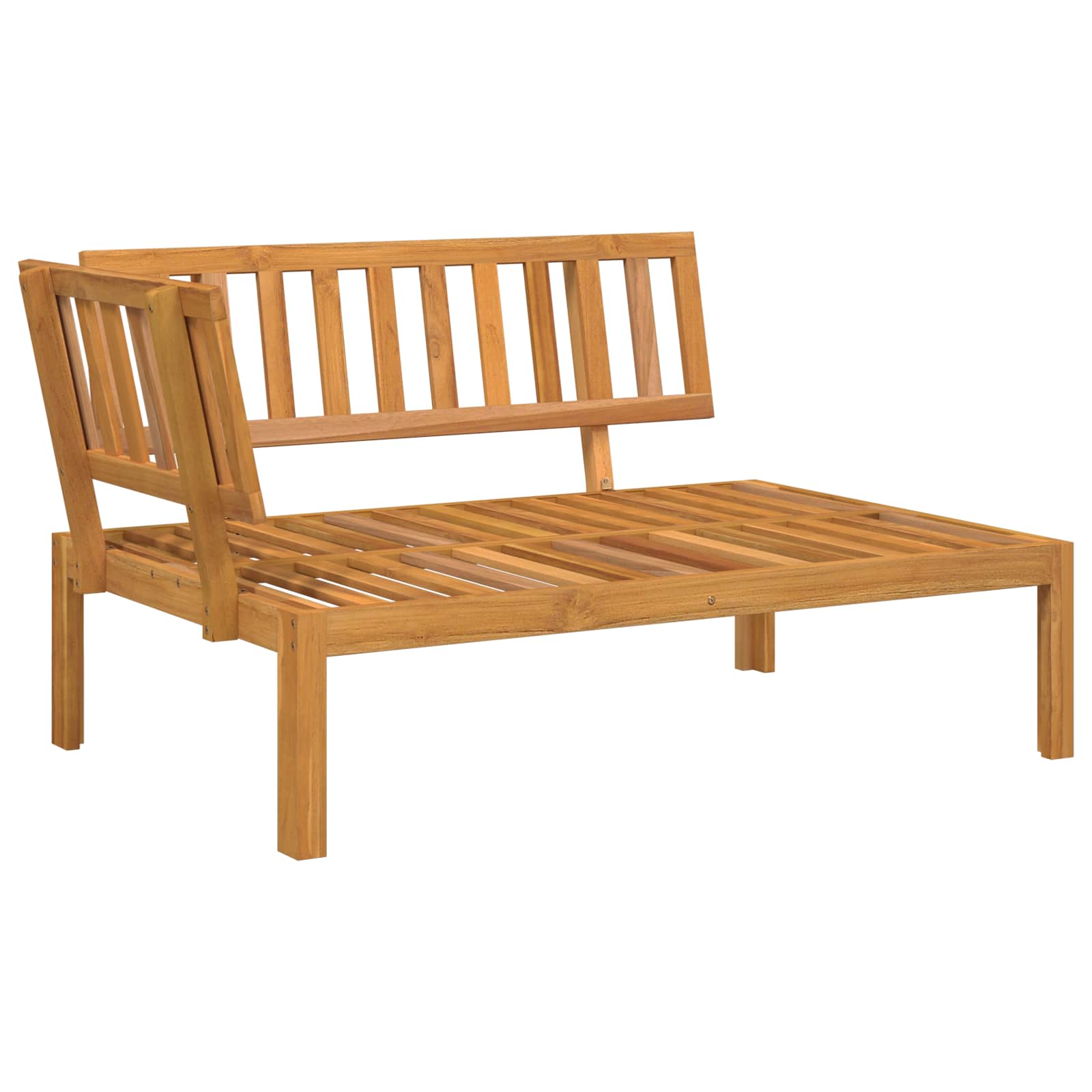 Ensemble de Canapés Uni 3 pcs Crème Bois d'Acacia Massif
