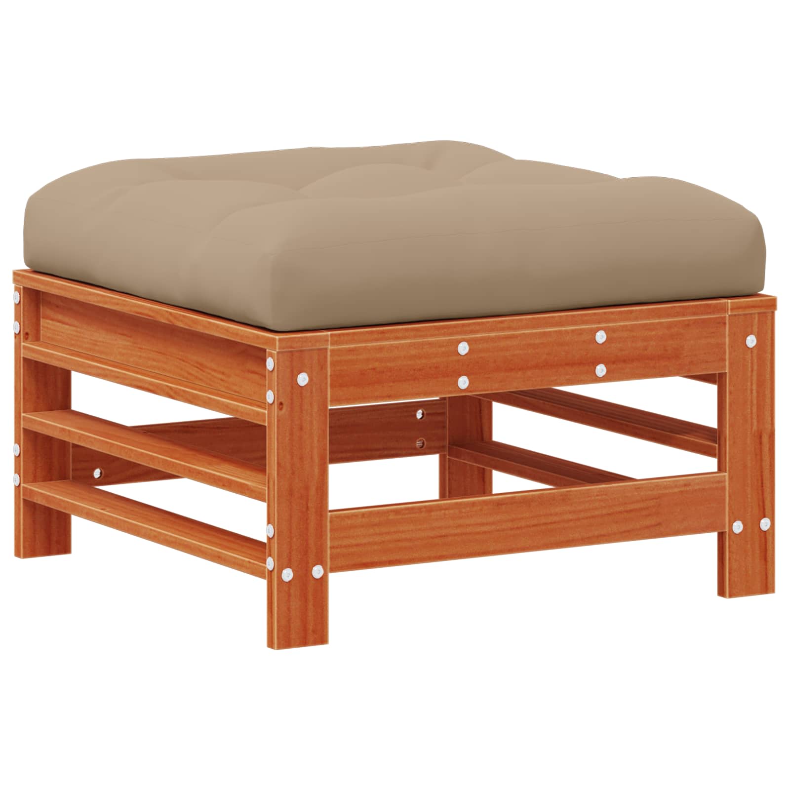 Ensemble de salon de jardin 3 pcs Brun cire Bois de pin massif - XIOS