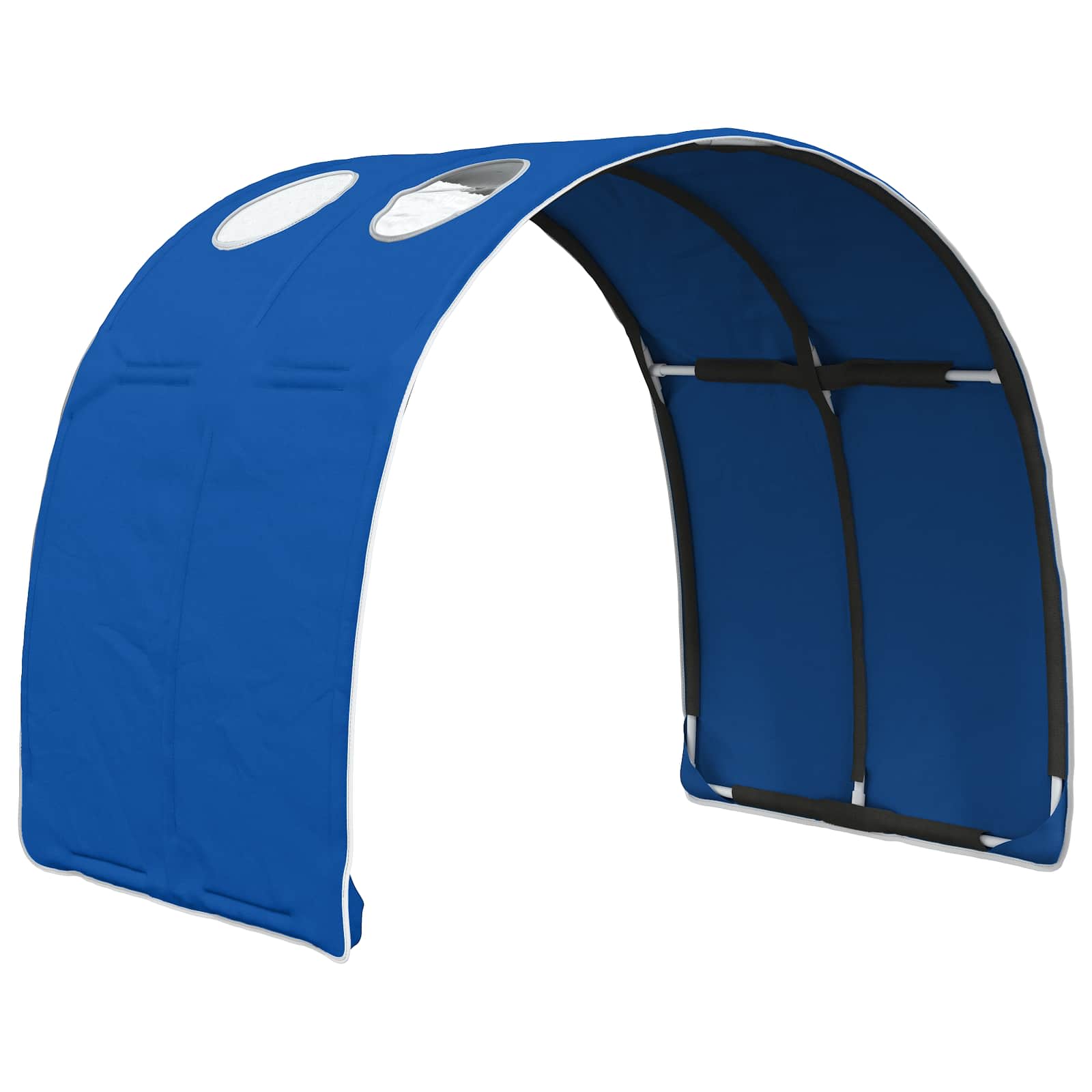 Tunnel de lit 2 pcs Bleu 211 x 67,5 x 2 cm Polyester - XIOS