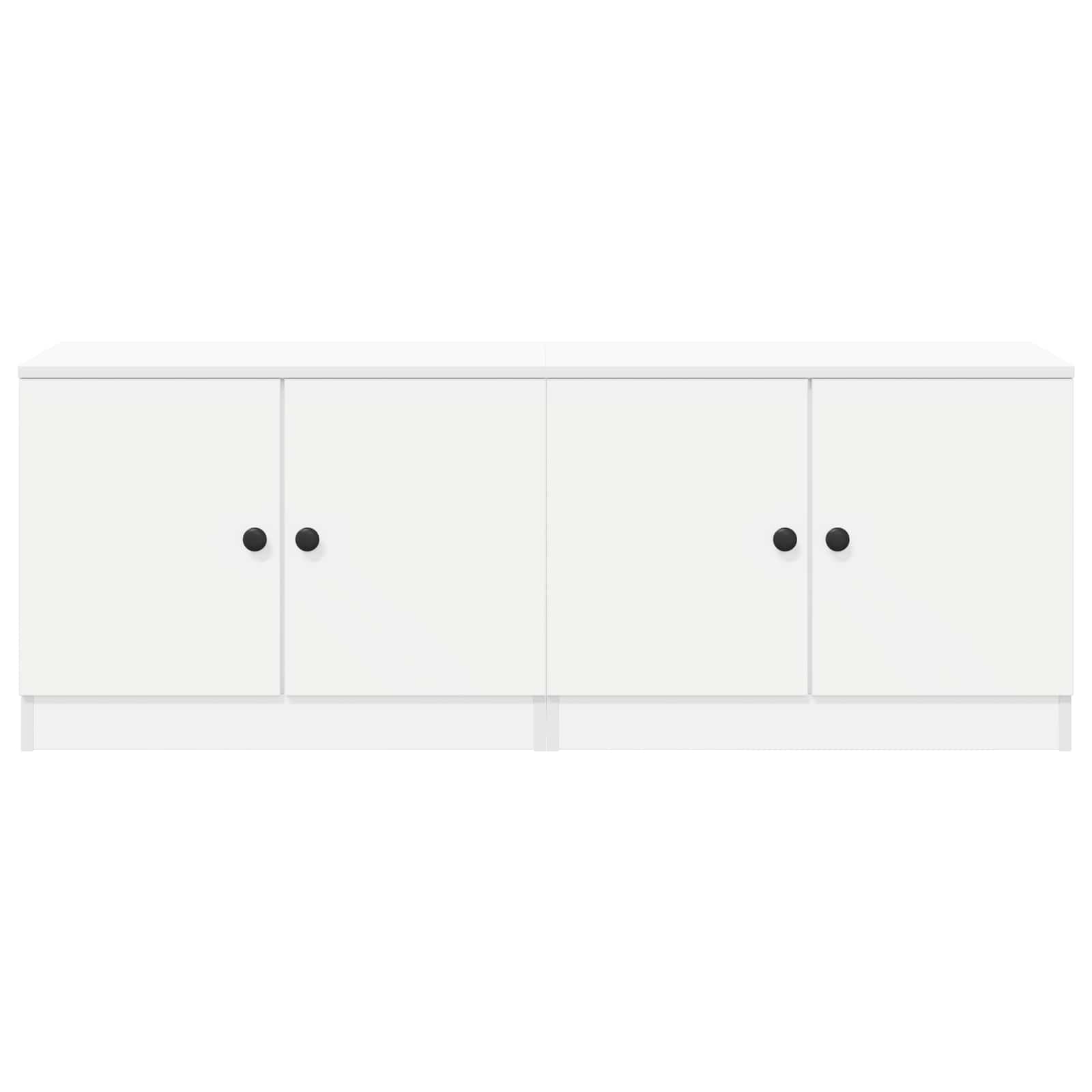 Armoire de lit 2 pcs Blanc 66 x 35 x 48 cm Bois d’ingénierie - XIOS