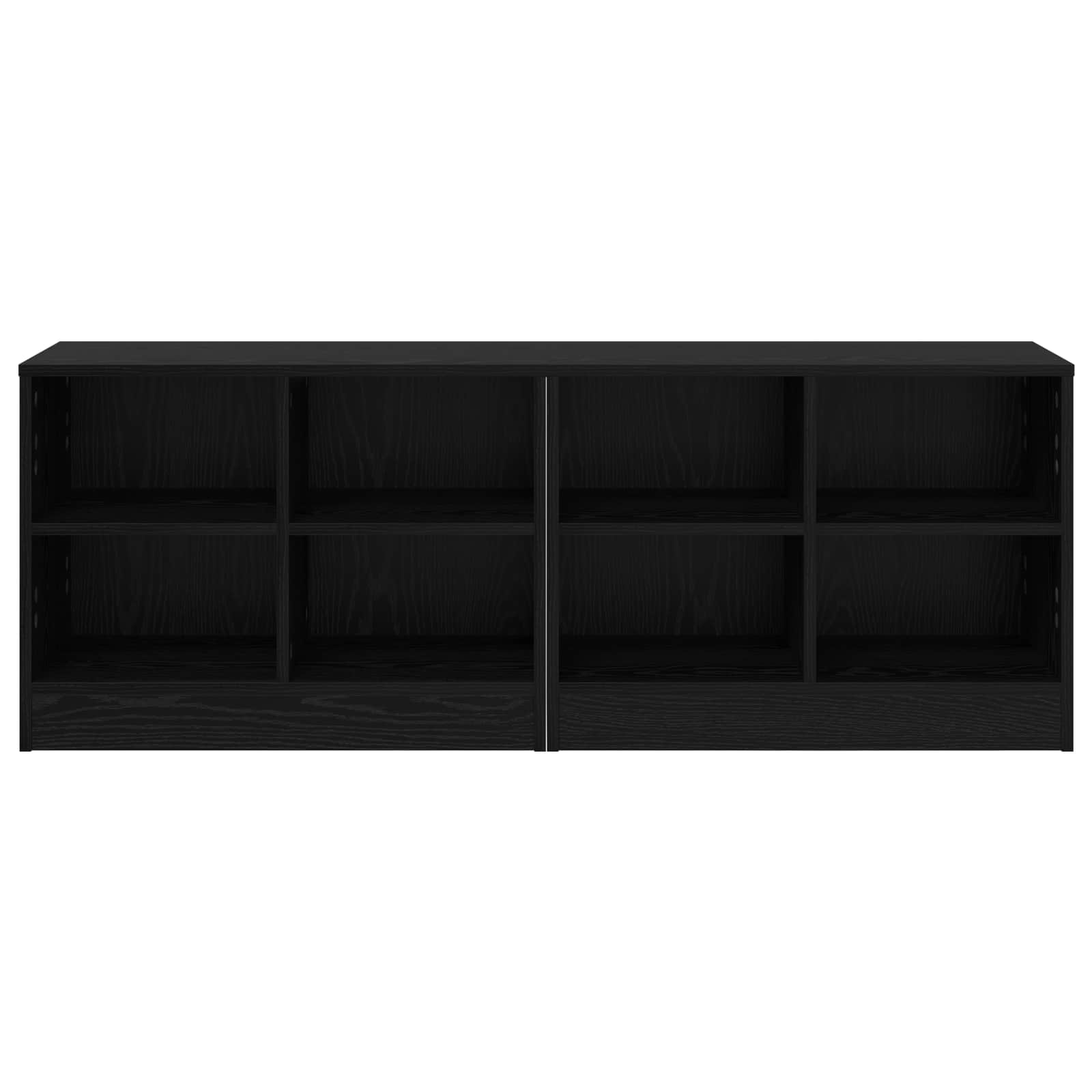 Armoire de lit avec étagère 2 pcs Chêne noir 66 x 33 x 48 cm - XIOS