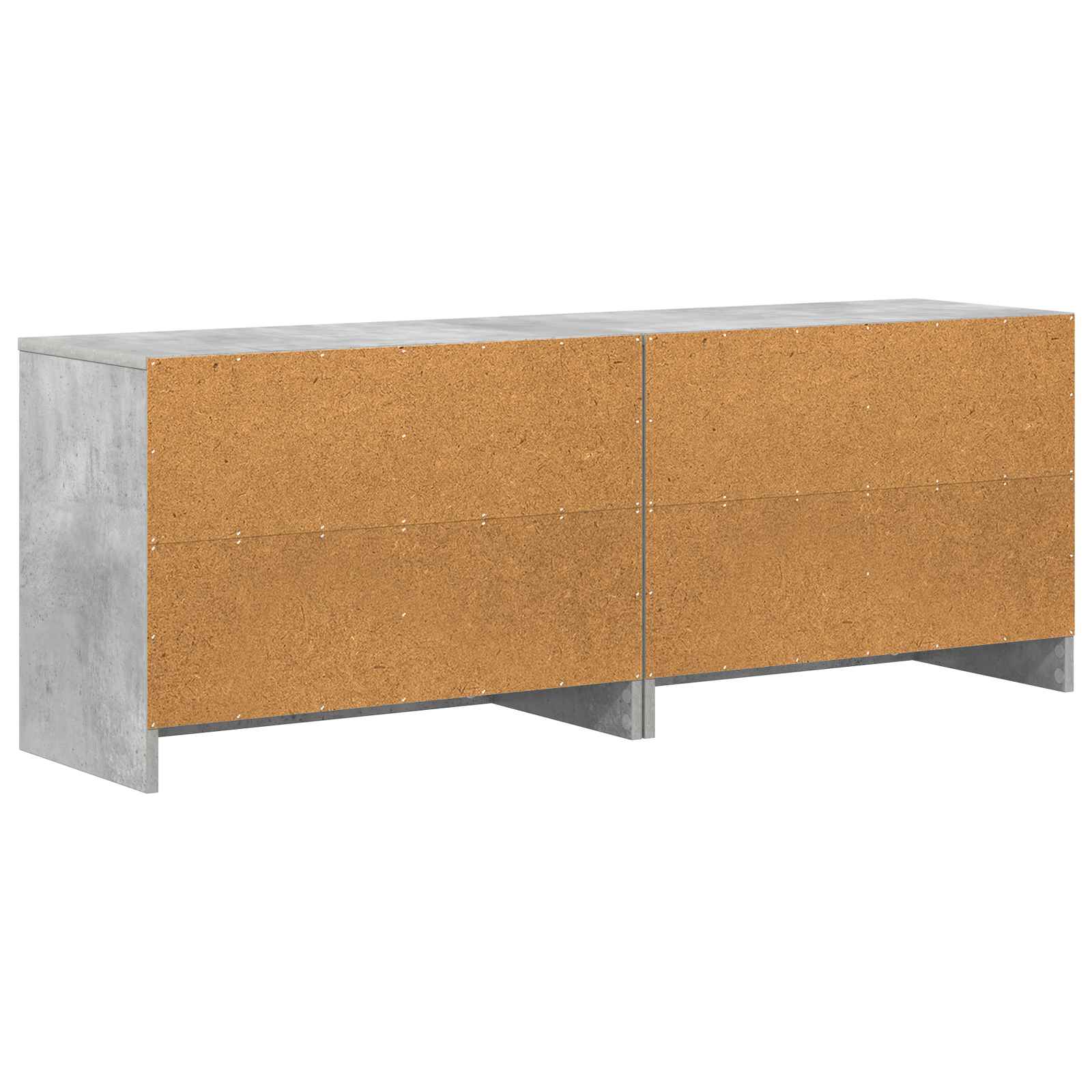 Armoire de lit avec étagère 2 pcs Gris béton 66 x 33 x 48 cm - XIOS