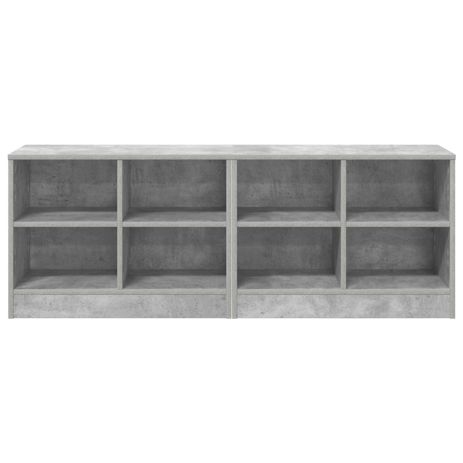 Armoire de lit avec étagère 2 pcs Gris béton 66 x 33 x 48 cm - XIOS