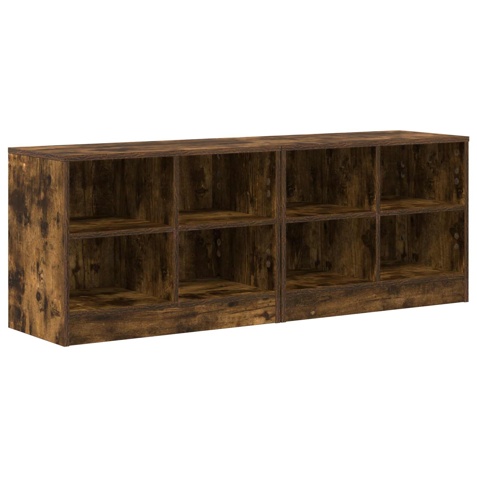 Armoire de lit avec étagère 2 pcs Chêne fumé 66 x 33 x 48 cm - XIOS