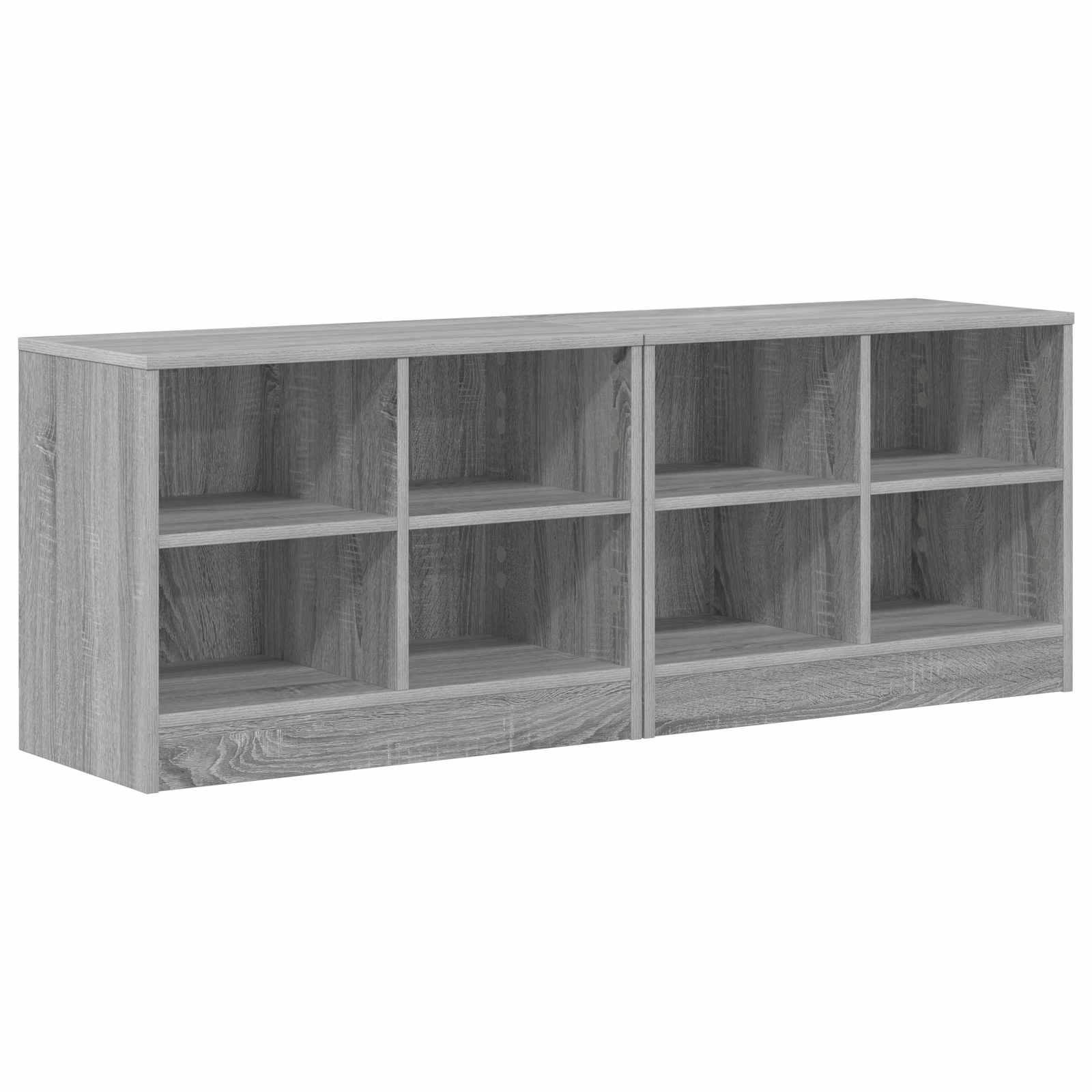 Armoire de lit avec étagère 2 pcs Sonoma gris 66 x 33 x 48 cm - XIOS