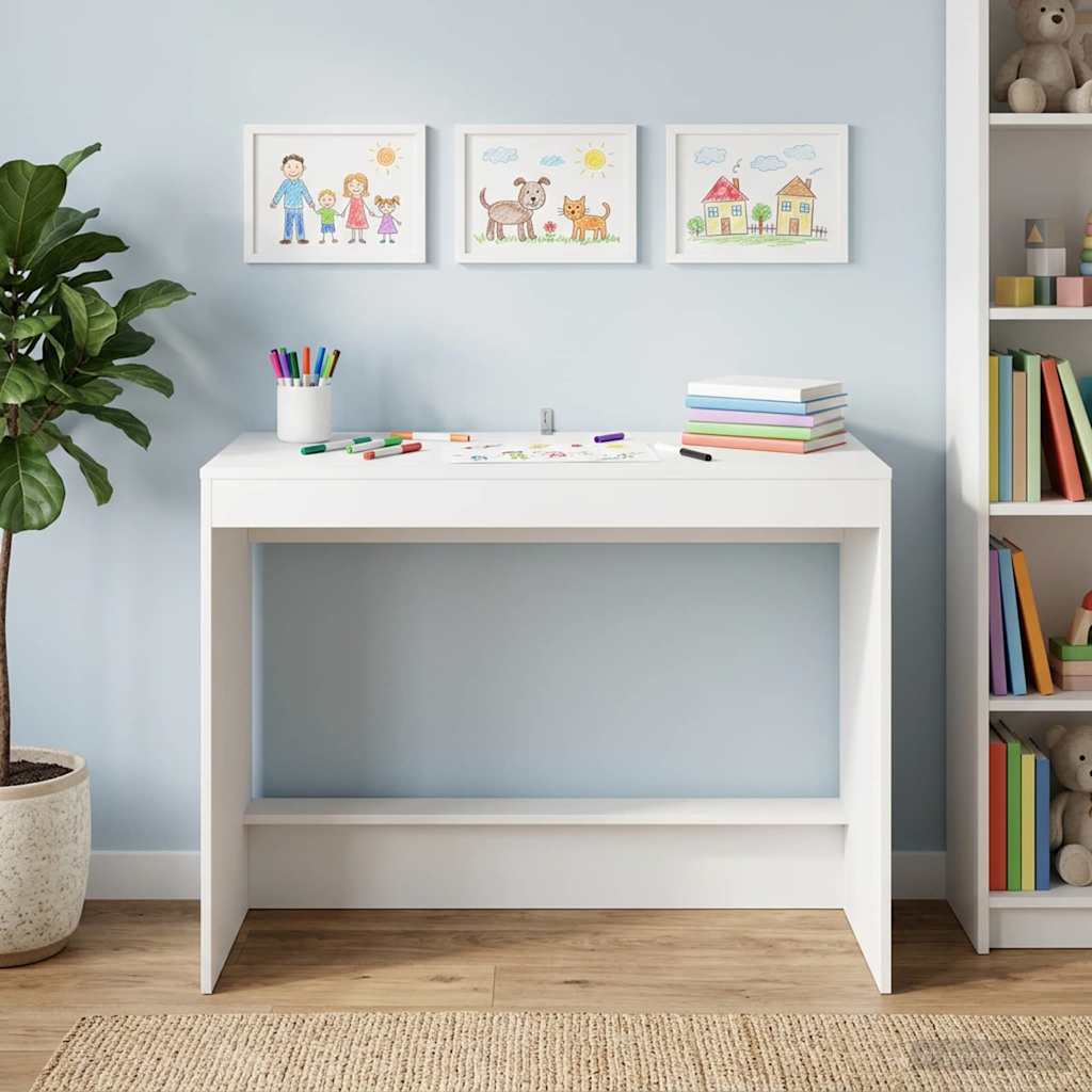 Bureau de lit Blanc Bois d'ingénierie 100 x 45 x 75 cm - XIOS