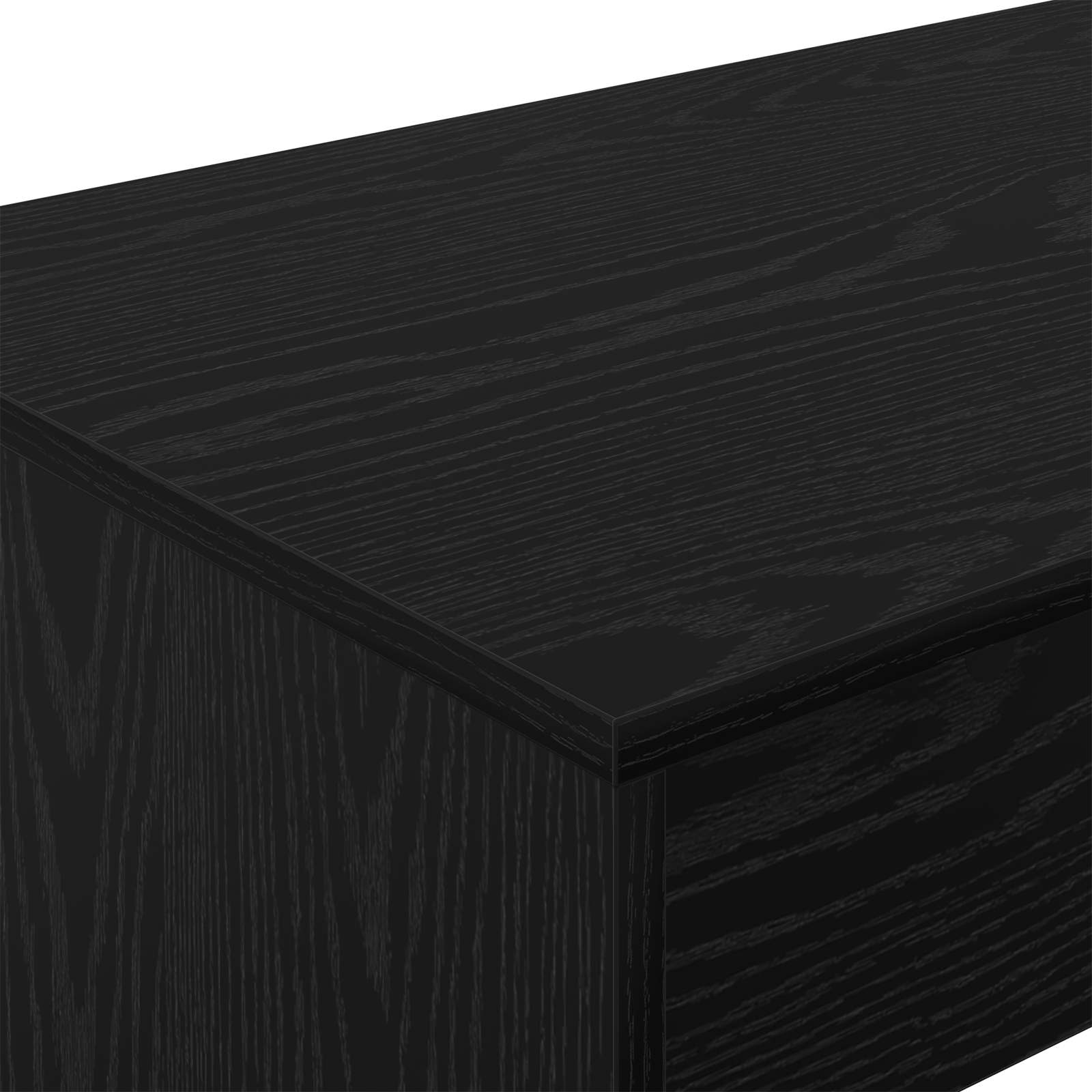 Bureau de lit Chêne noir 100 x 45 x 75 cm Bois d'ingénierie - XIOS