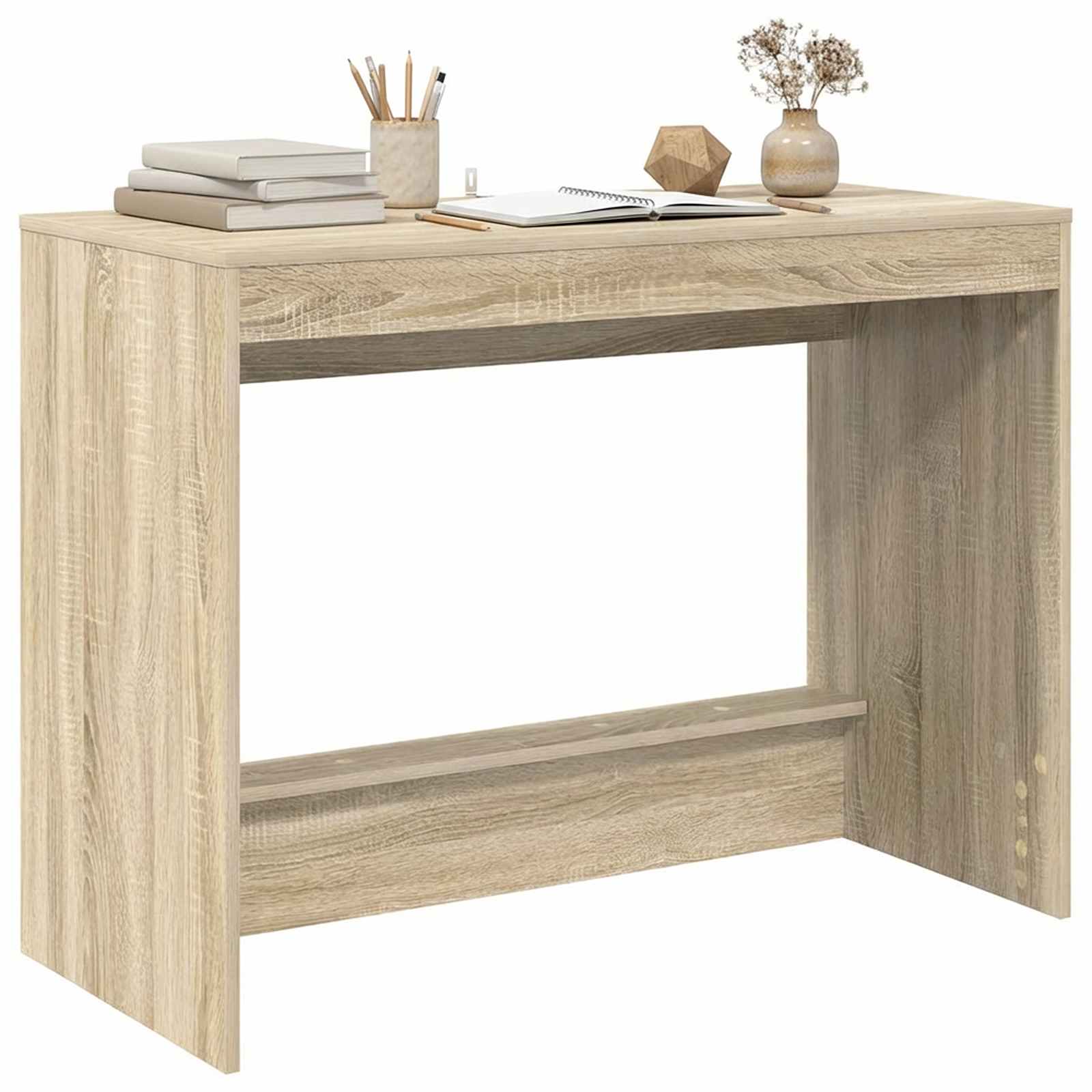 Bureau de lit Chêne Sonoma 100 x 45 x 75 cm Bois d'ingénierie - XIOS