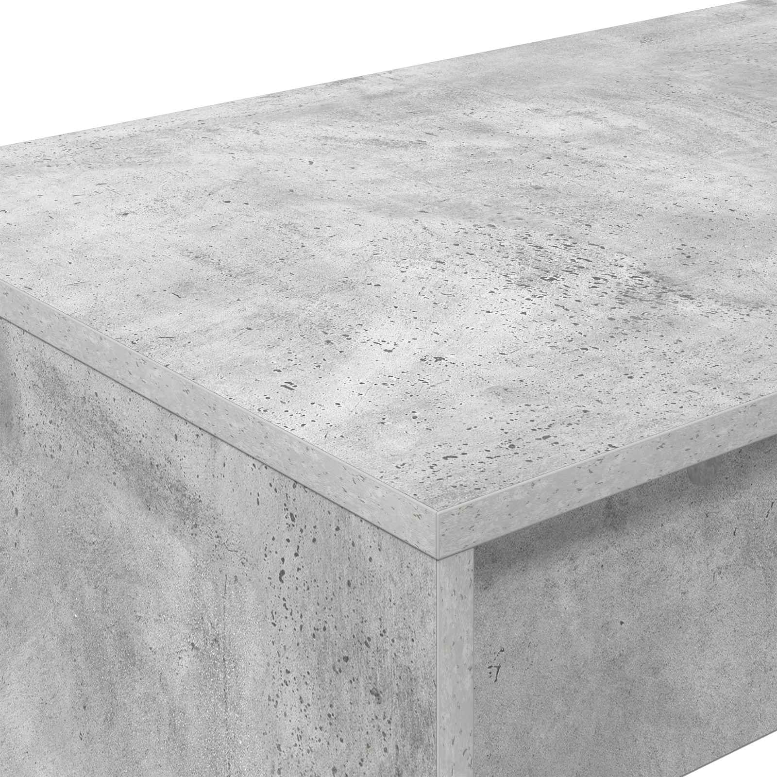 Bureau de lit Gris béton 100 x 45 x 75 cm Bois d'ingénierie - XIOS