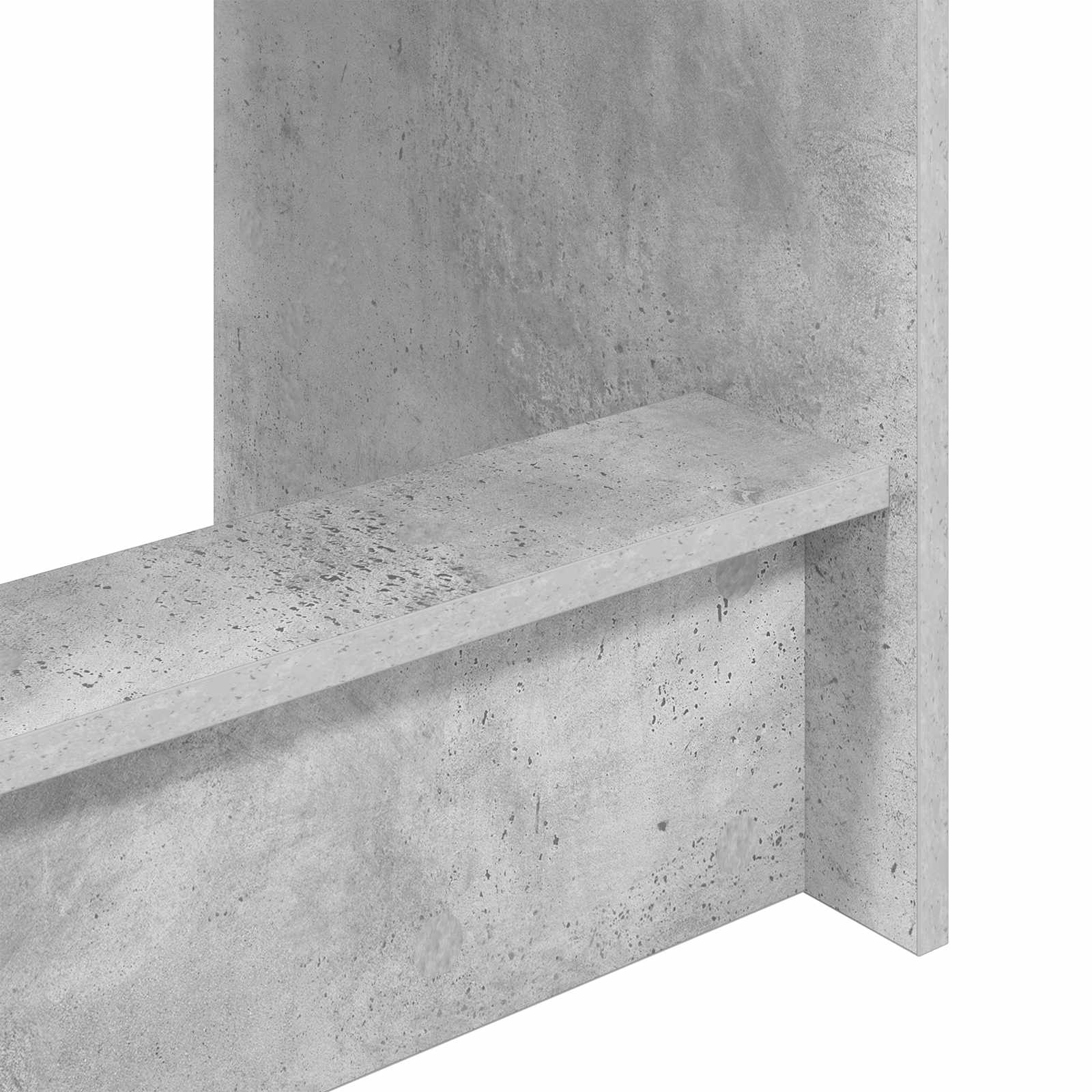 Bureau de lit Gris béton 100 x 45 x 75 cm Bois d'ingénierie - XIOS