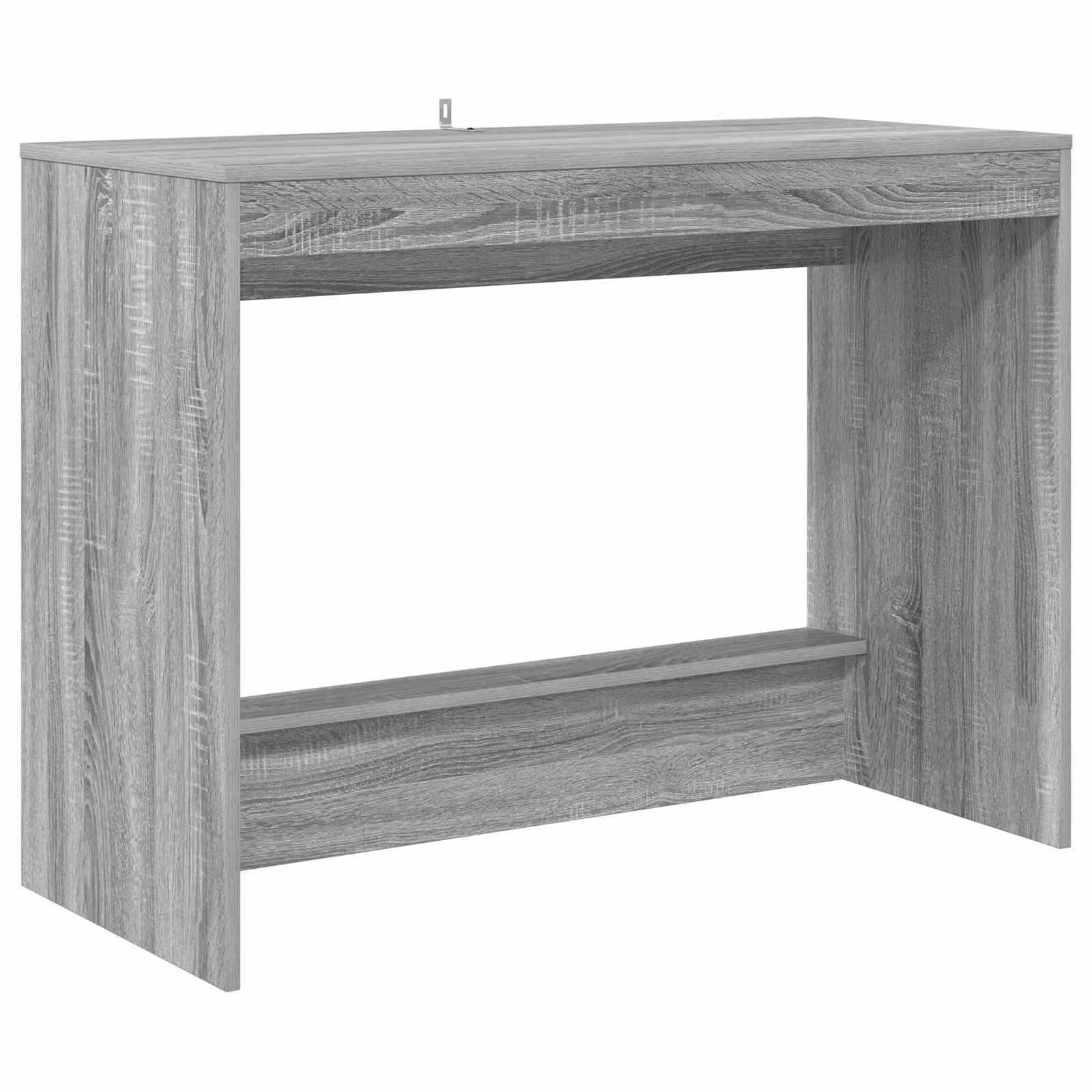 Bureau de lit Gris Sonoma 100 x 45 x 75 cm Bois d'ingénierie - XIOS