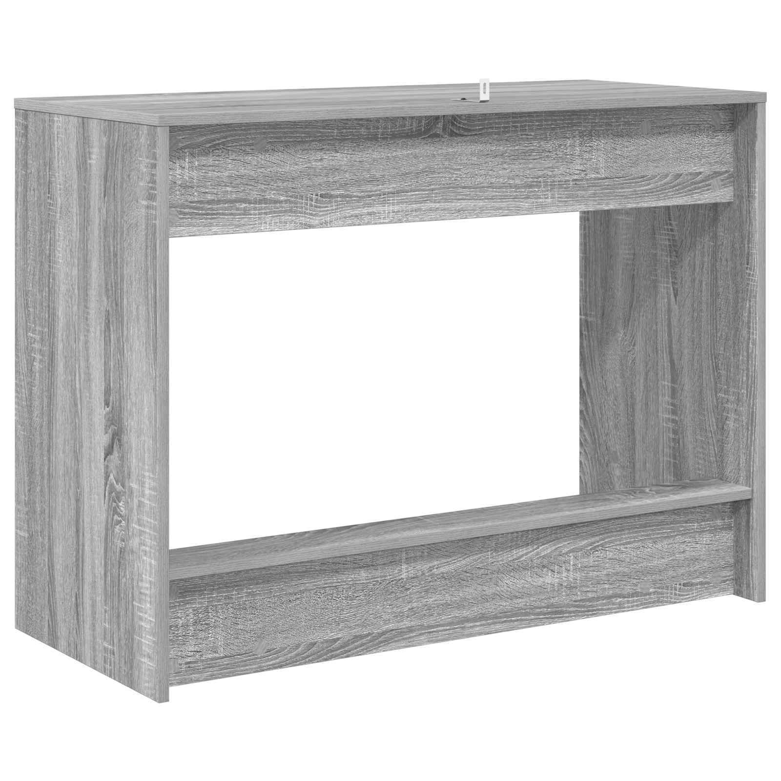 Bureau de lit Gris Sonoma 100 x 45 x 75 cm Bois d'ingénierie - XIOS