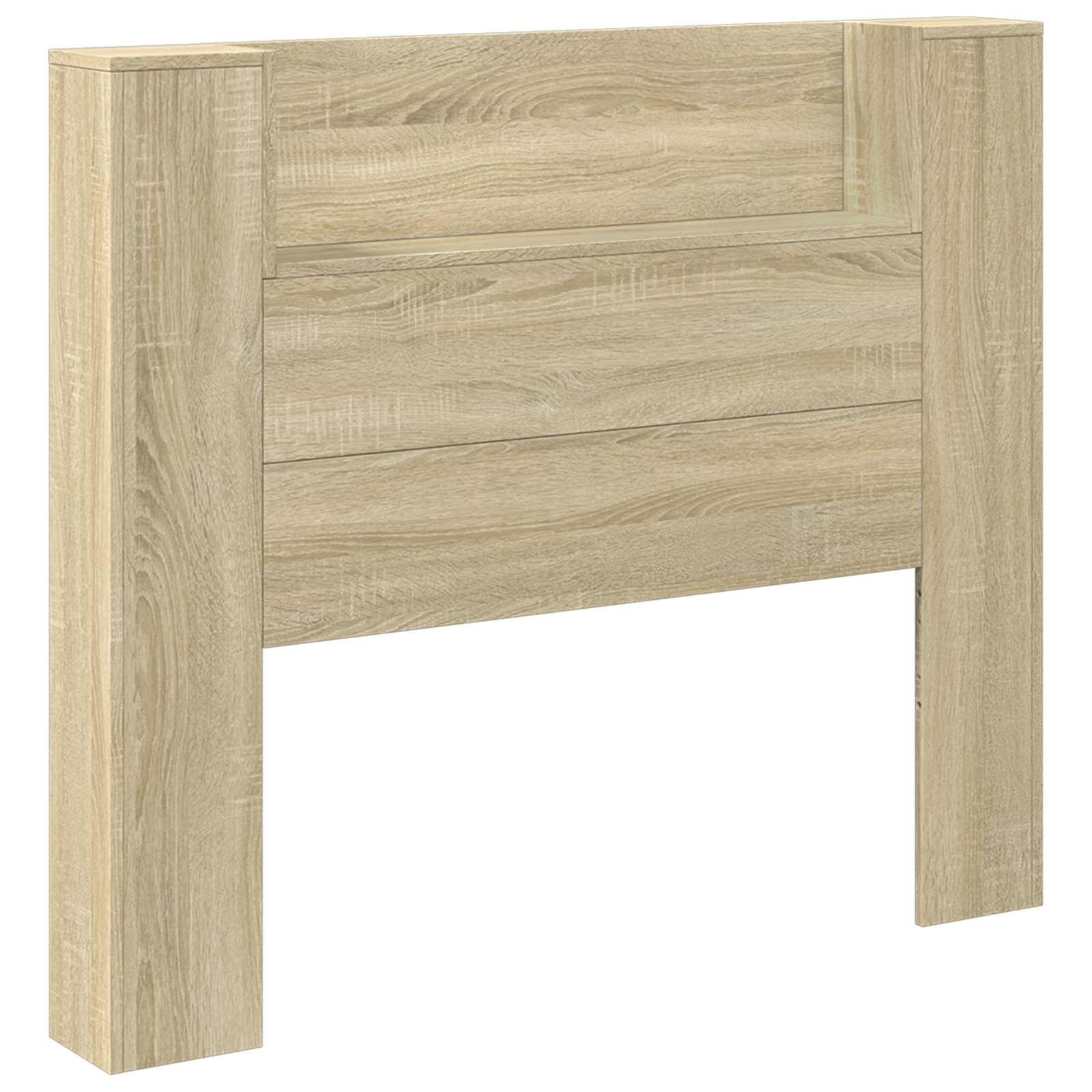 Cabinet de Tête de Lit avec LED Sonoma 120 x 16,5 x 103,5 cm