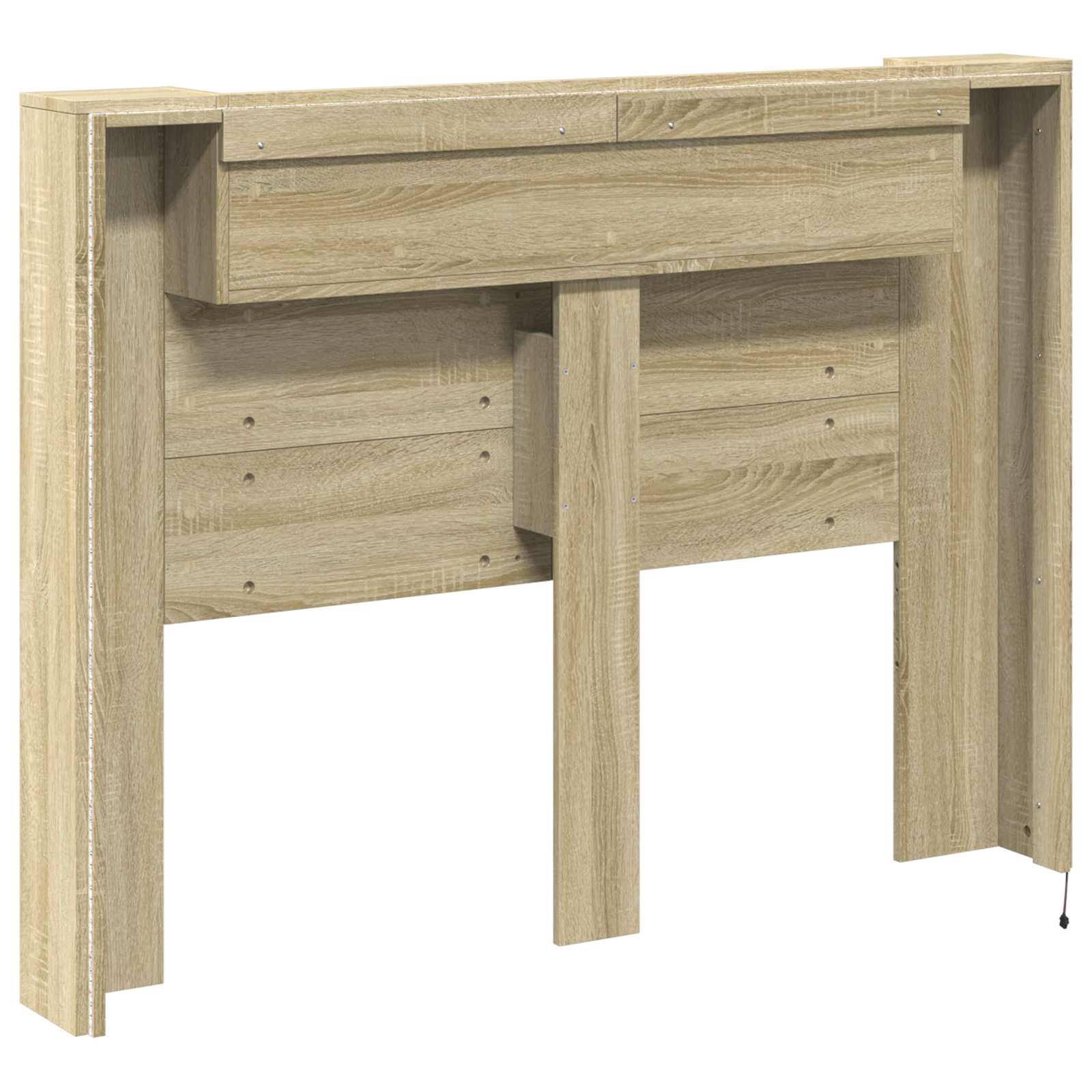 Cabinet de Tête de Lit avec LED Sonoma 140 x 16,5 x 103,5 cm - XIOS