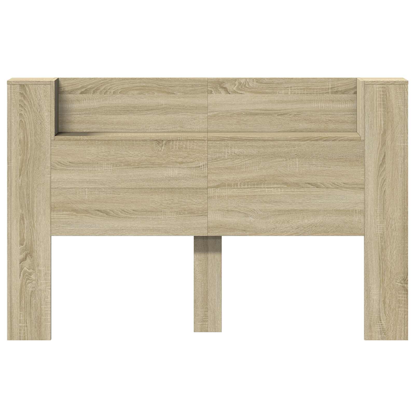 Cabinet de Tête de Lit avec LED Sonoma 160 x 16,5 x 103,5 cm