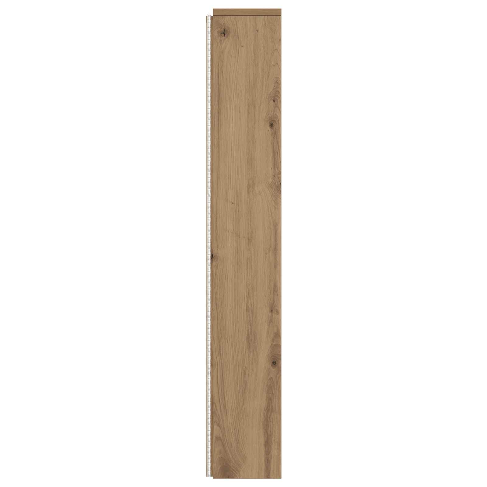 Cabinet de Tête de Lit avec LED avec étagère Chêne Artisanal - XIOS
