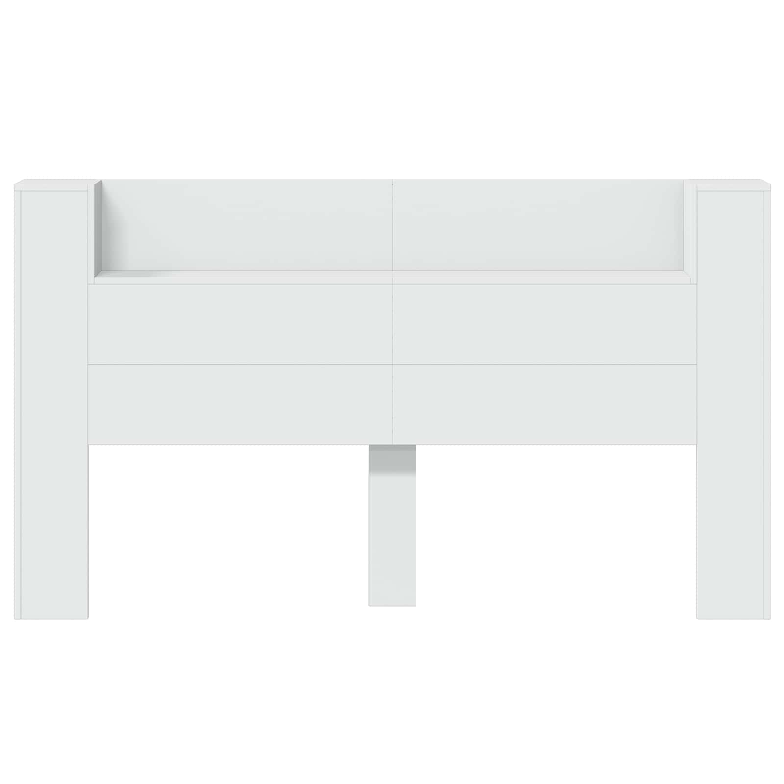 Armoire de Tête de Lit avec LED Blanc 180 x 16,5 x 103,5 cm - XIOS