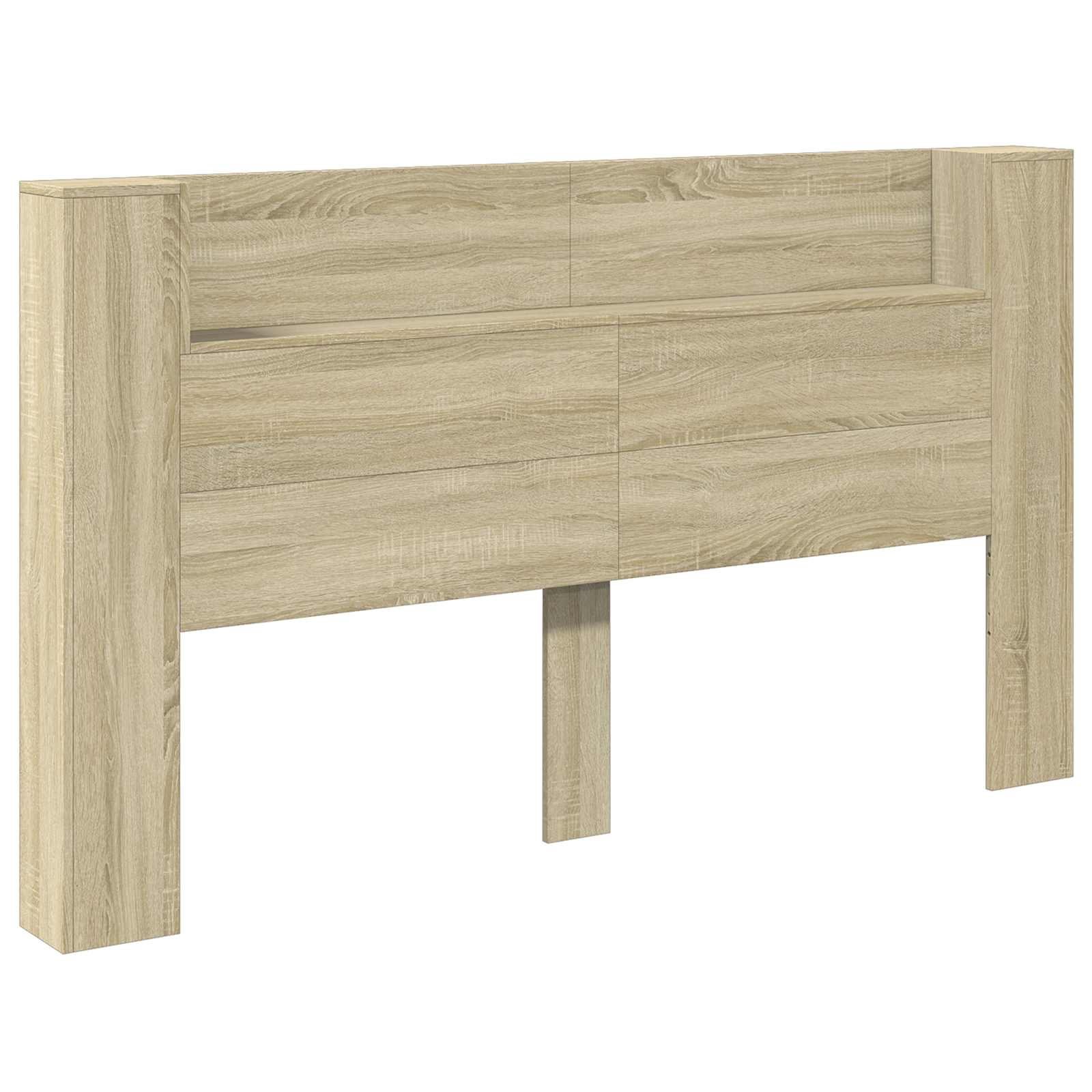 Cabinet de Tête de Lit avec LED Sonoma 180 x 16,5 x 103,5 cm