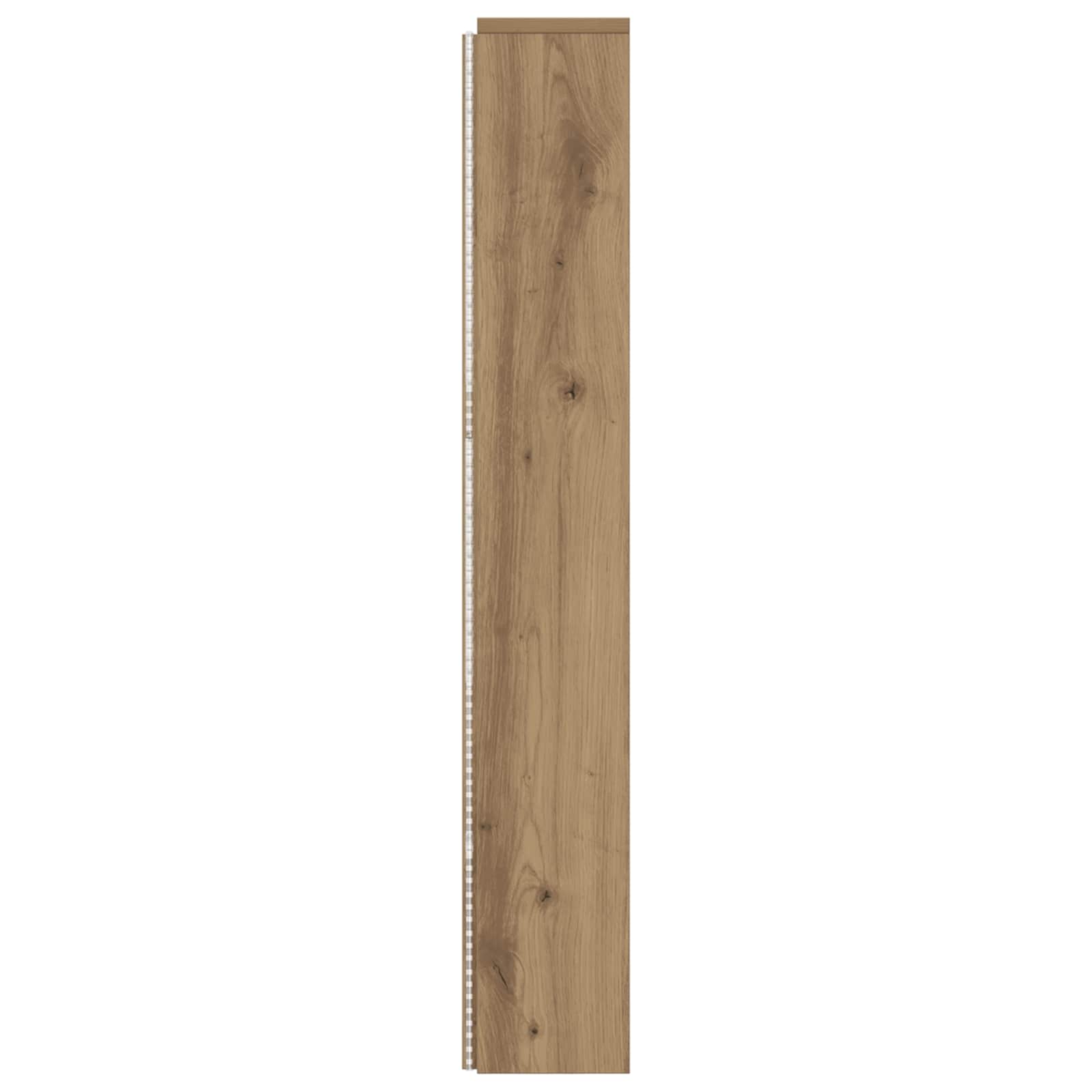 Cabinet de Tête de Lit avec LED Chêne artisan Bois d'ingénierie