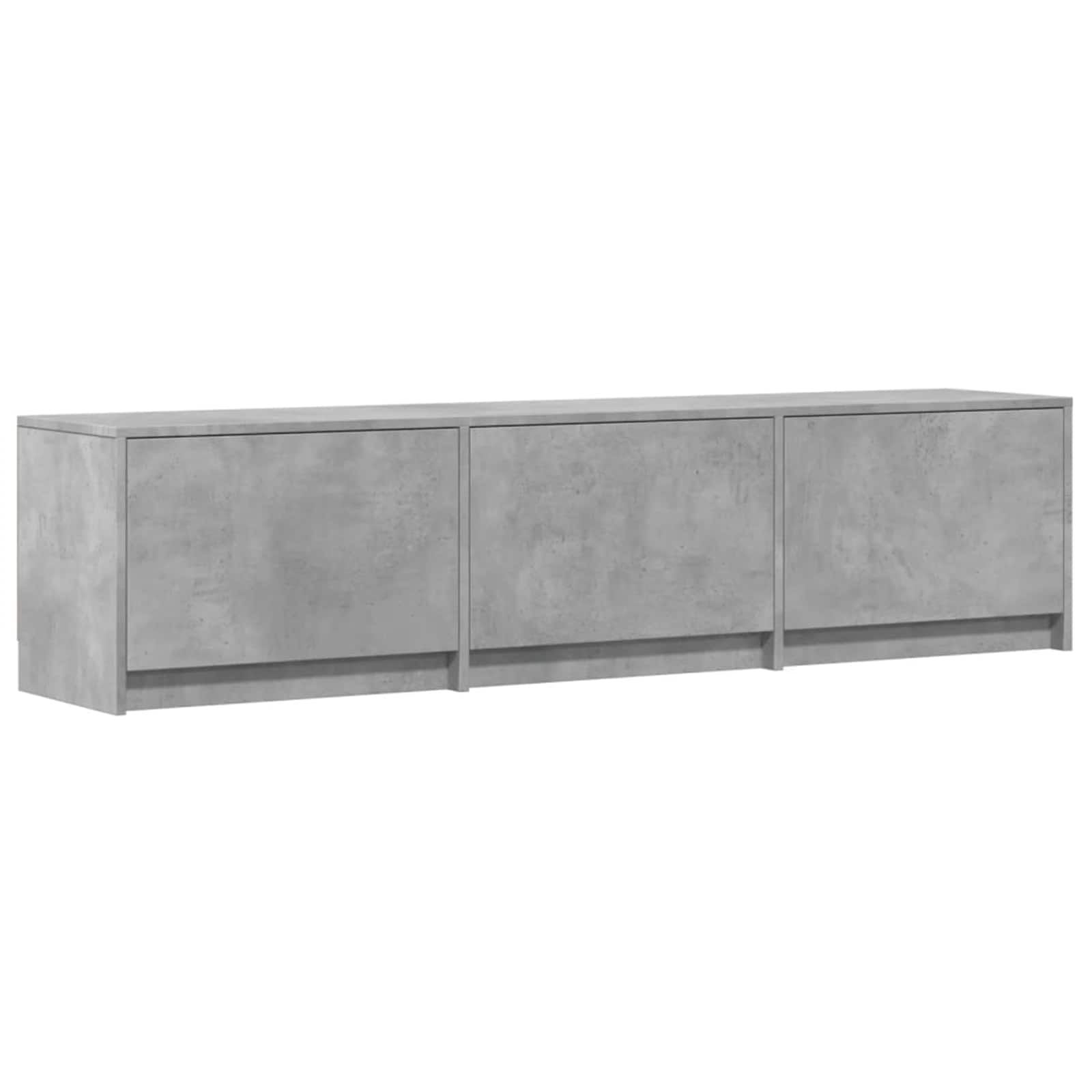 Meuble TV avec LED Béton 165 x 34 x 40 cm Bois d'ingénierie - XIOS