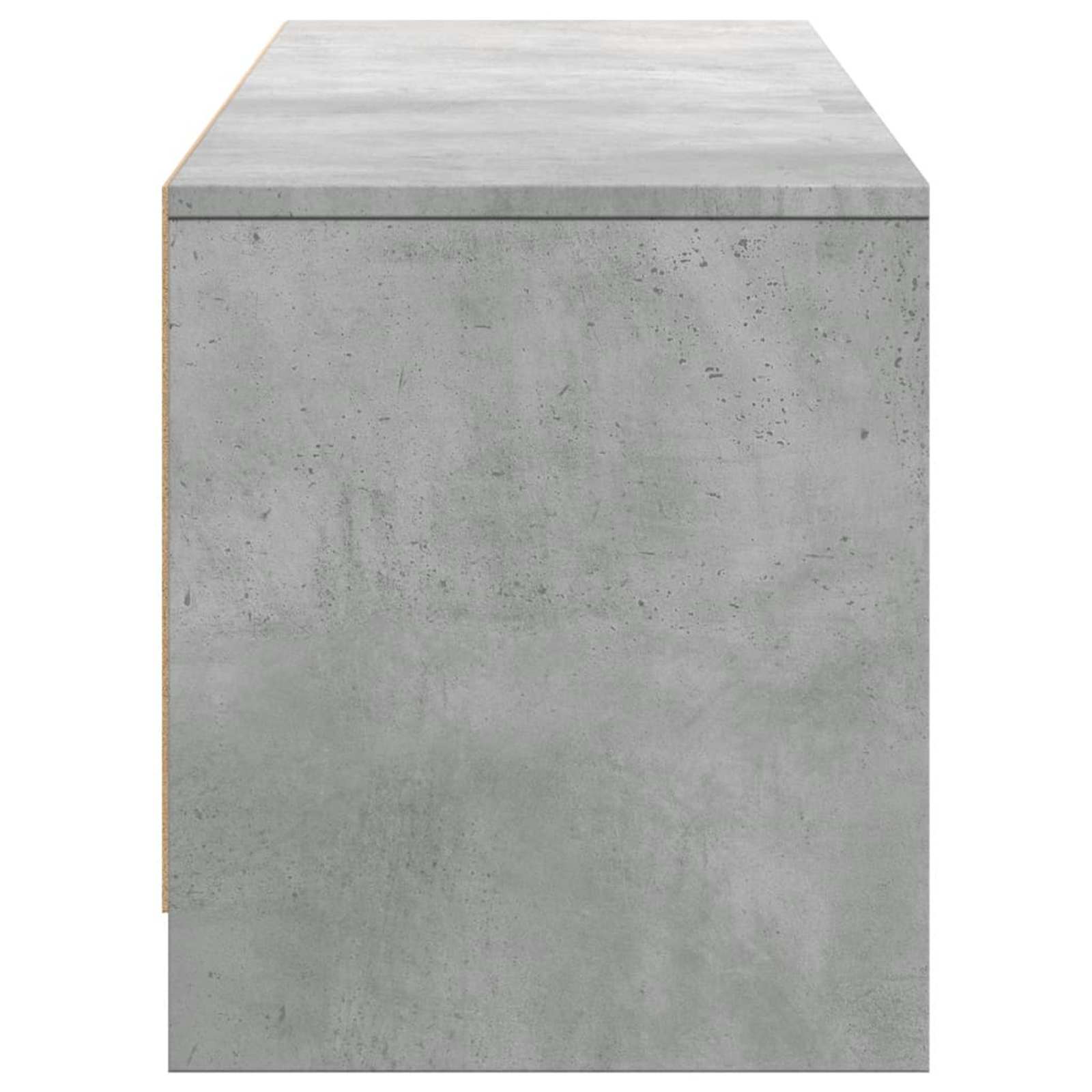 Meuble TV avec LED Béton 165 x 34 x 40 cm Bois d'ingénierie - XIOS