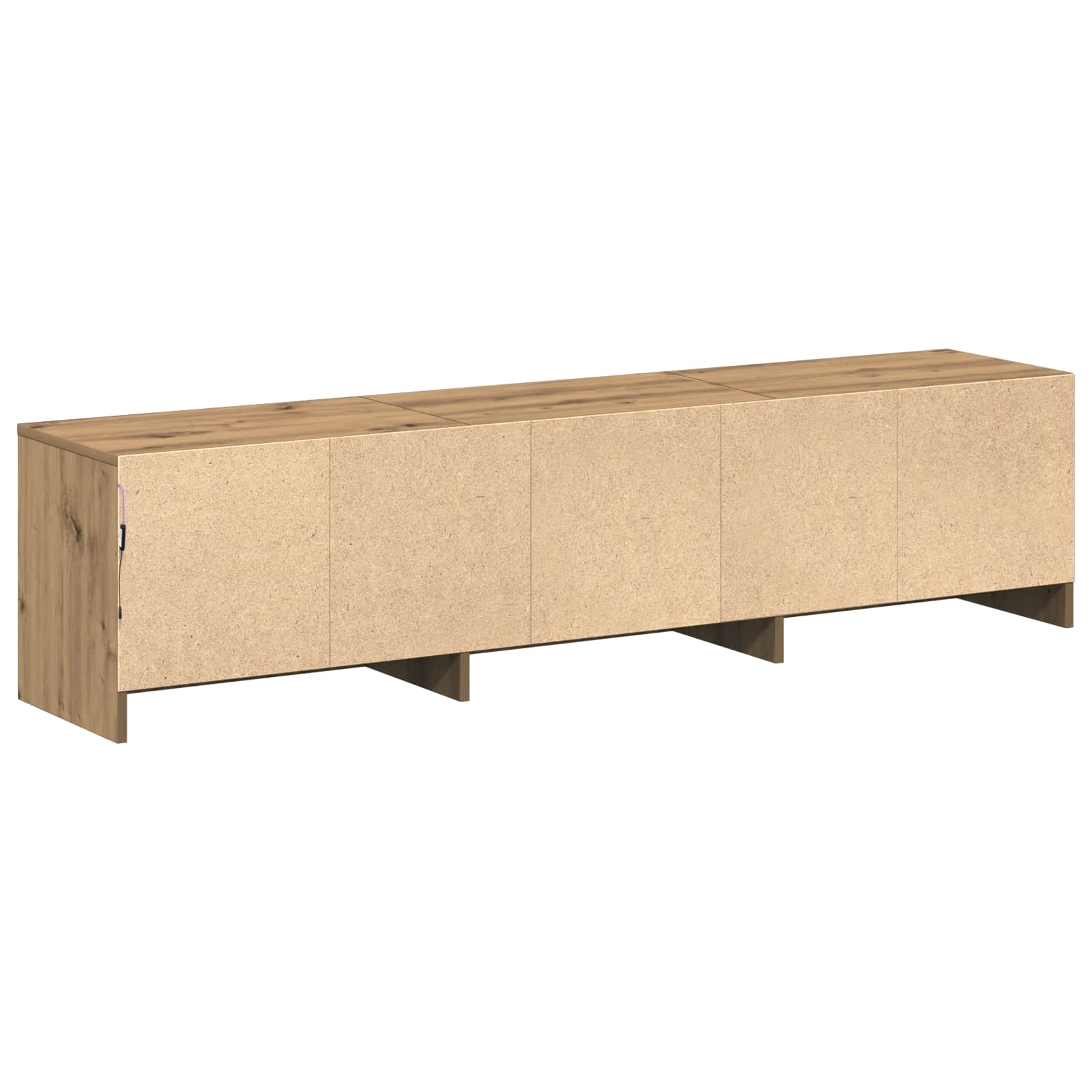 Meuble TV Chêne artisanal 165 x 34 x 40 cm Bois d'ingénierie - XIOS