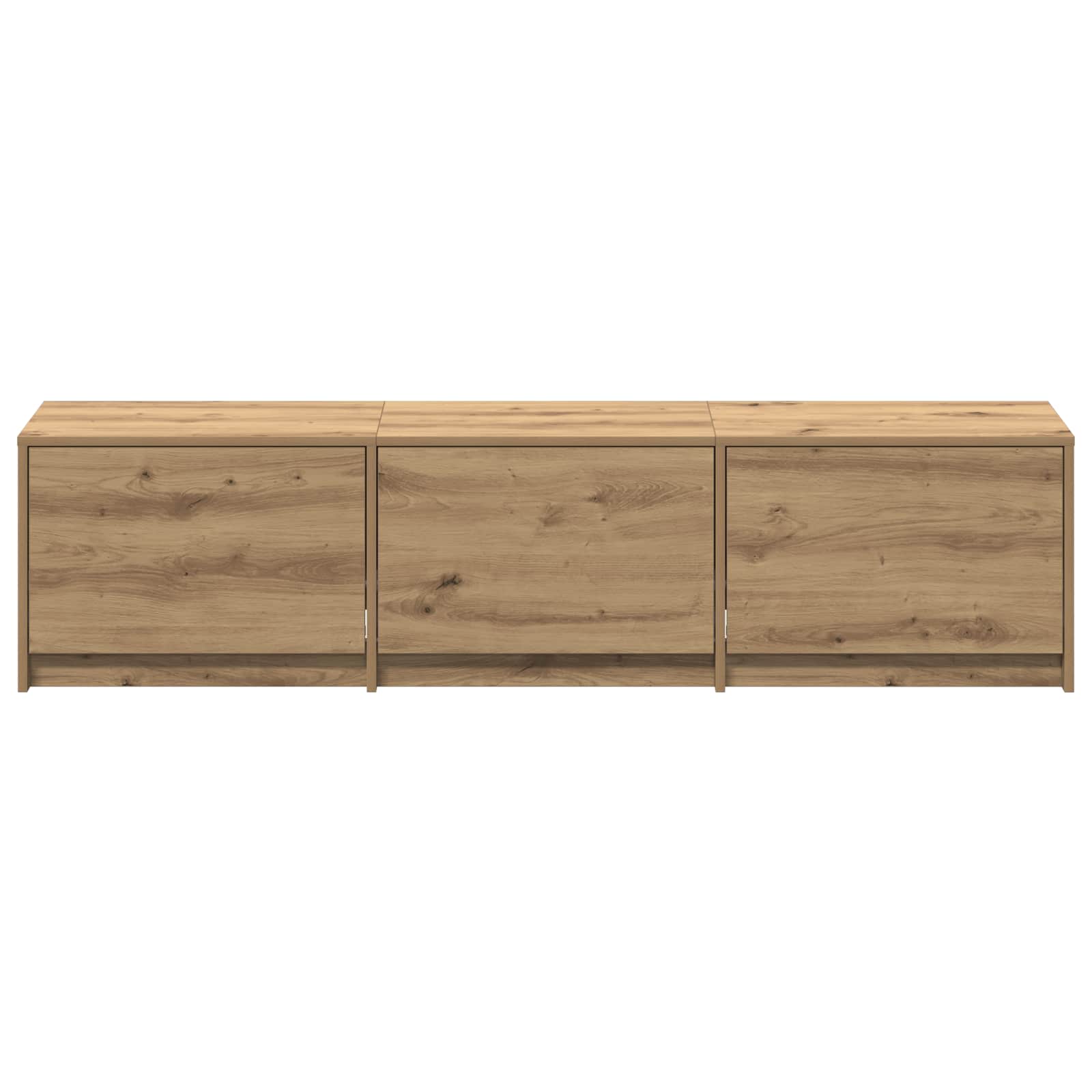 Meuble TV Chêne artisanal 165 x 34 x 40 cm Bois d'ingénierie - XIOS