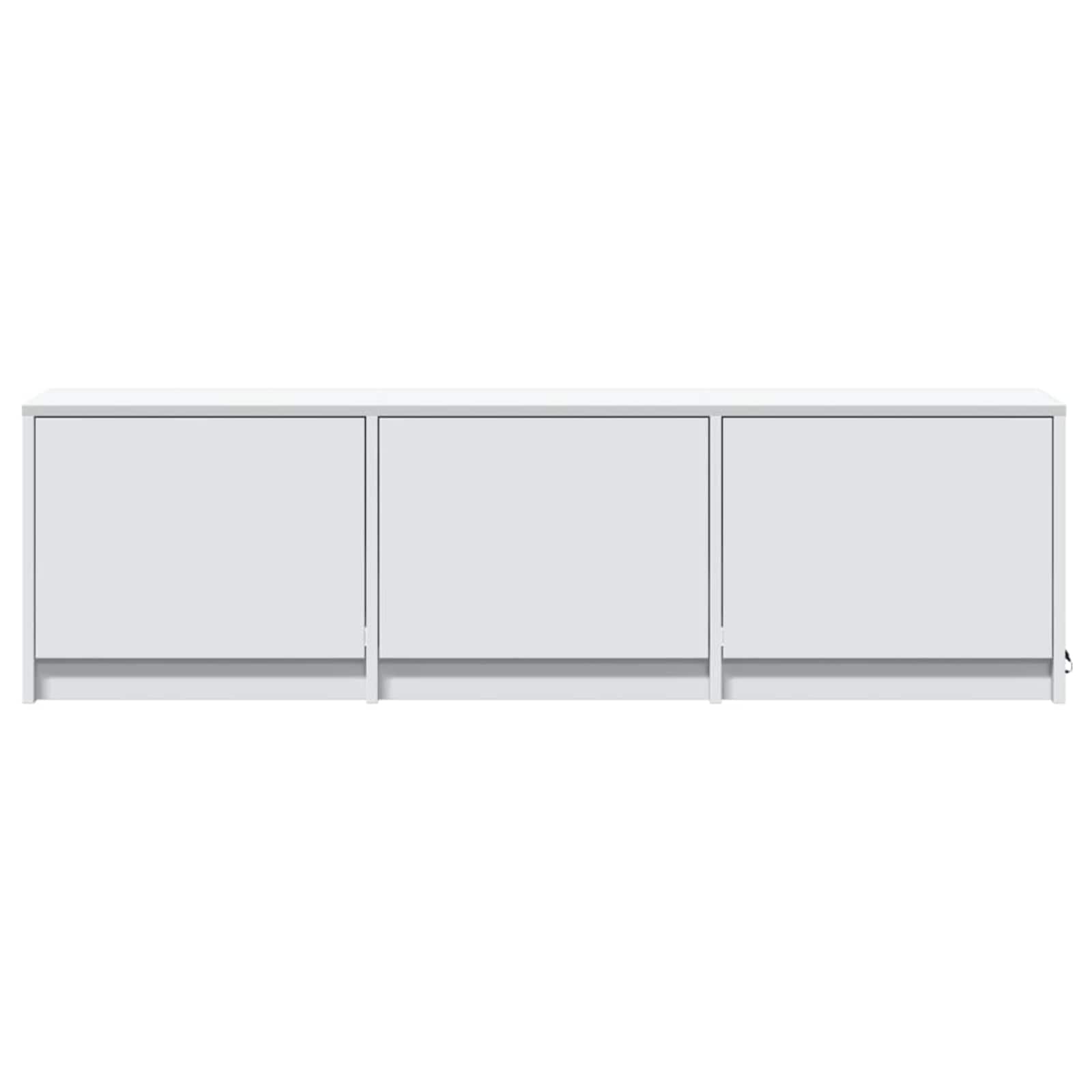 Meuble TV avec LED Blanc 140 x 34 x 40 cm Bois d'ingénierie