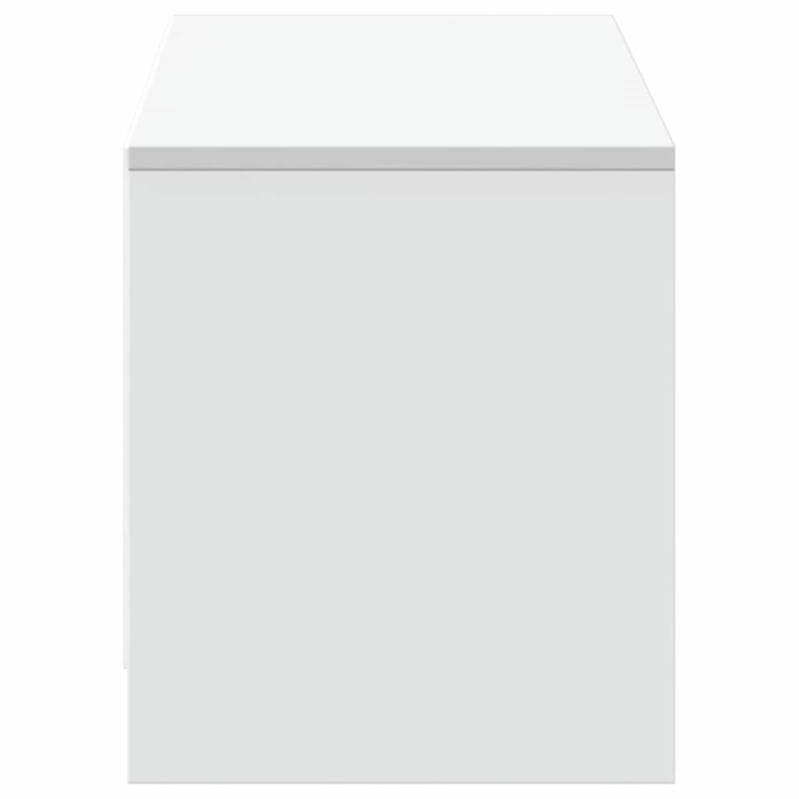 Meuble TV avec LED Blanc 140 x 34 x 40 cm Bois d'ingénierie