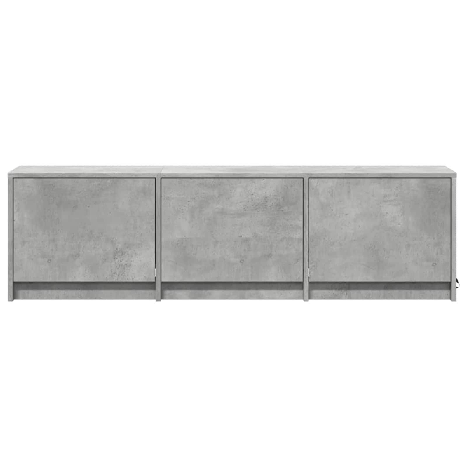 Meuble TV avec LED Béton 140 x 34 x 40 cm Bois d'ingénierie - XIOS