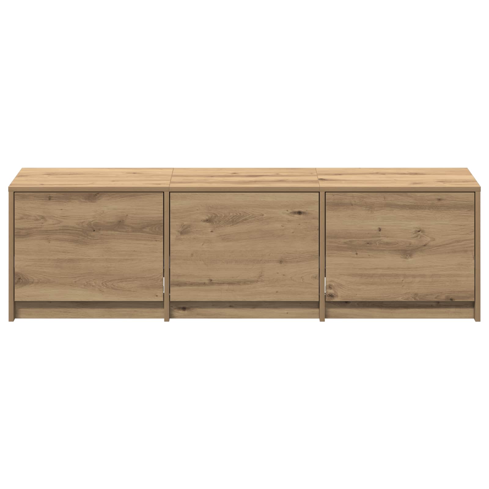 Meuble TV Chêne artisanal 140 x 34 x 40 cm Bois d'ingénierie - XIOS