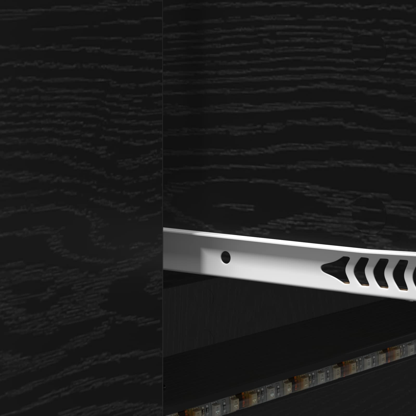 Meuble TV Chêne noir 140 x 34 x 40 cm Bois d'ingénierie