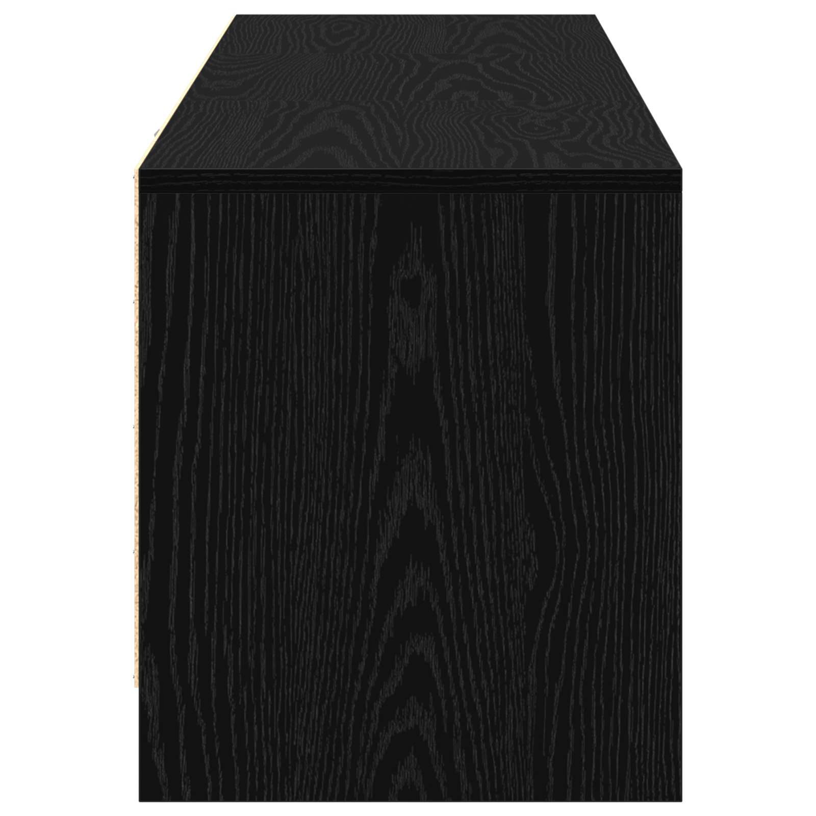 Meuble TV Chêne noir 140 x 34 x 40 cm Bois d'ingénierie
