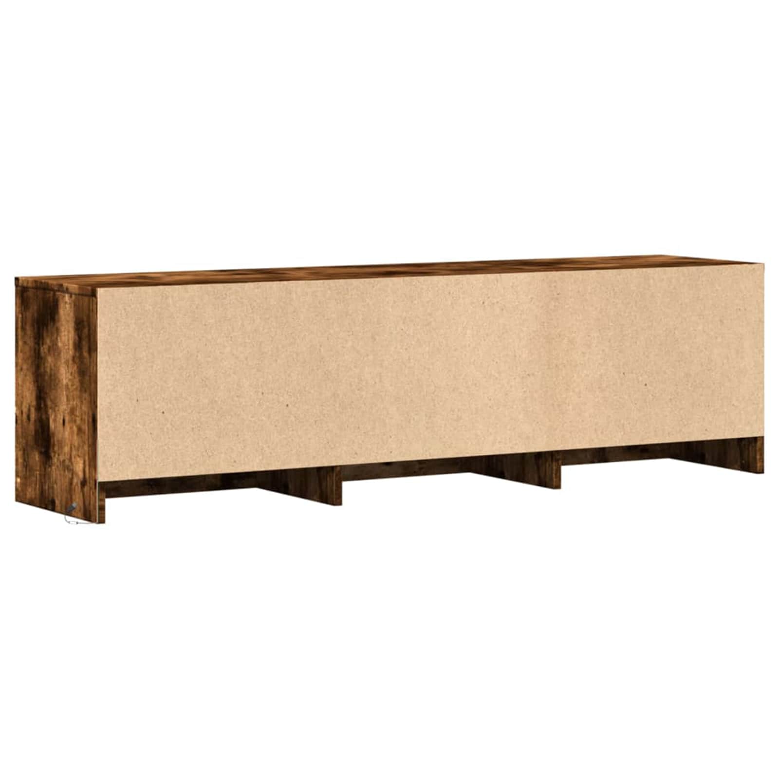 Meuble TV Chêne fumé 140 x 34 x 40 cm Bois d'ingénierie