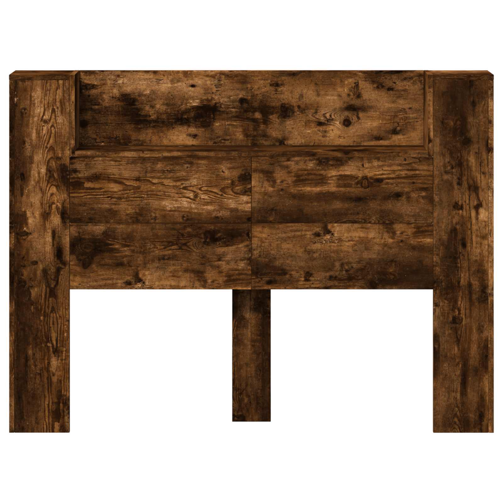 Cabinet de Tête de Lit avec LED Chêne fumé Bois d'ingénierie - XIOS