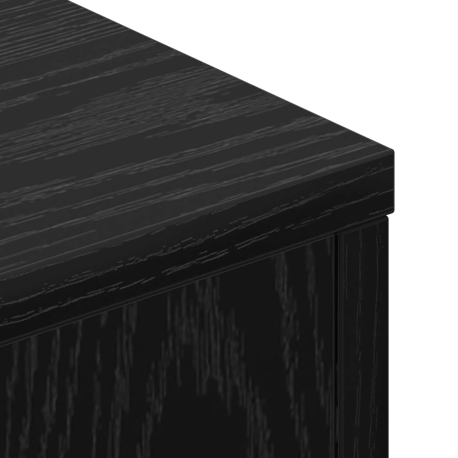 Cabinet de Tête de Lit avec LED Chêne noir Bois d'ingénierie - XIOS