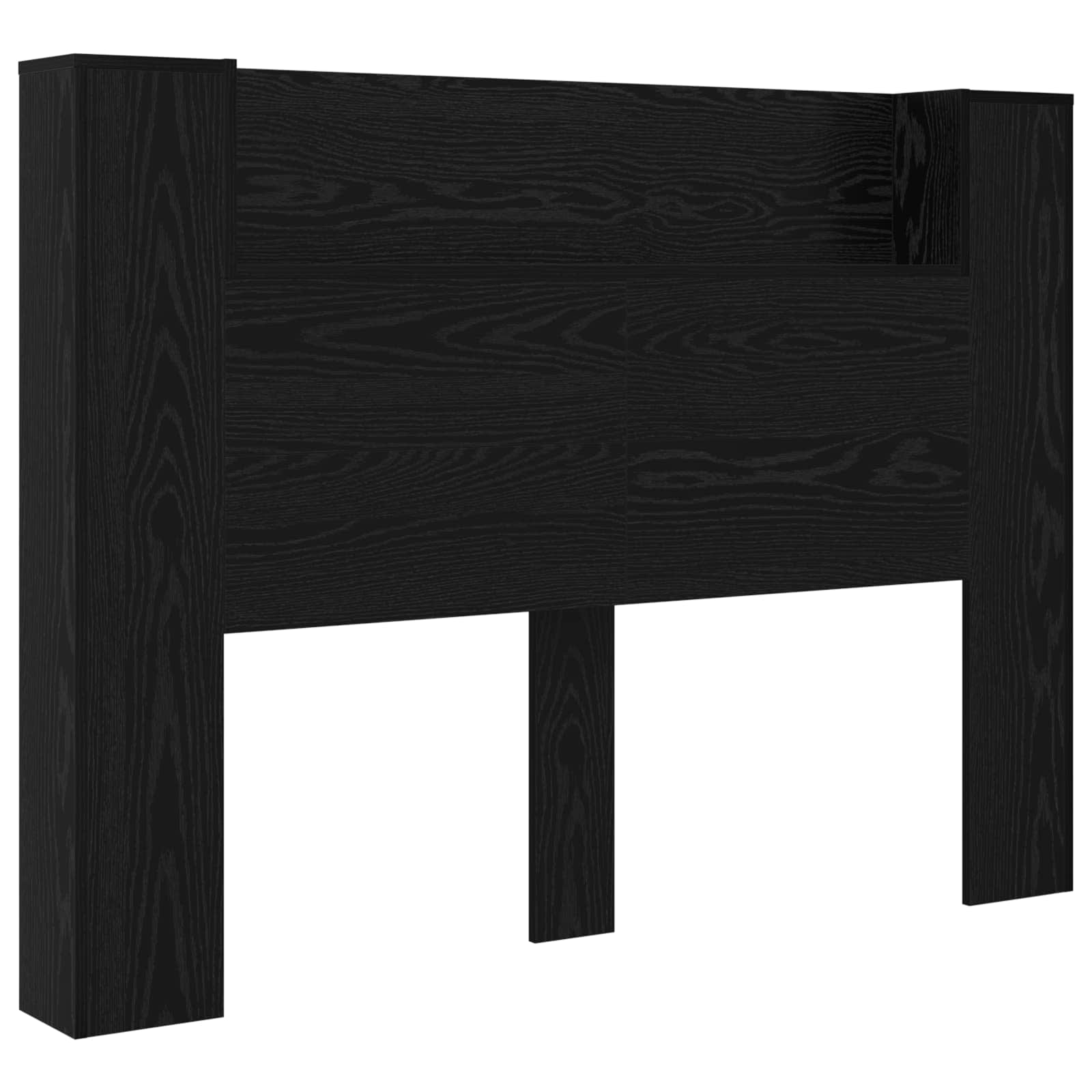 Cabinet de Tête de Lit avec LED Chêne noir Bois d'ingénierie - XIOS