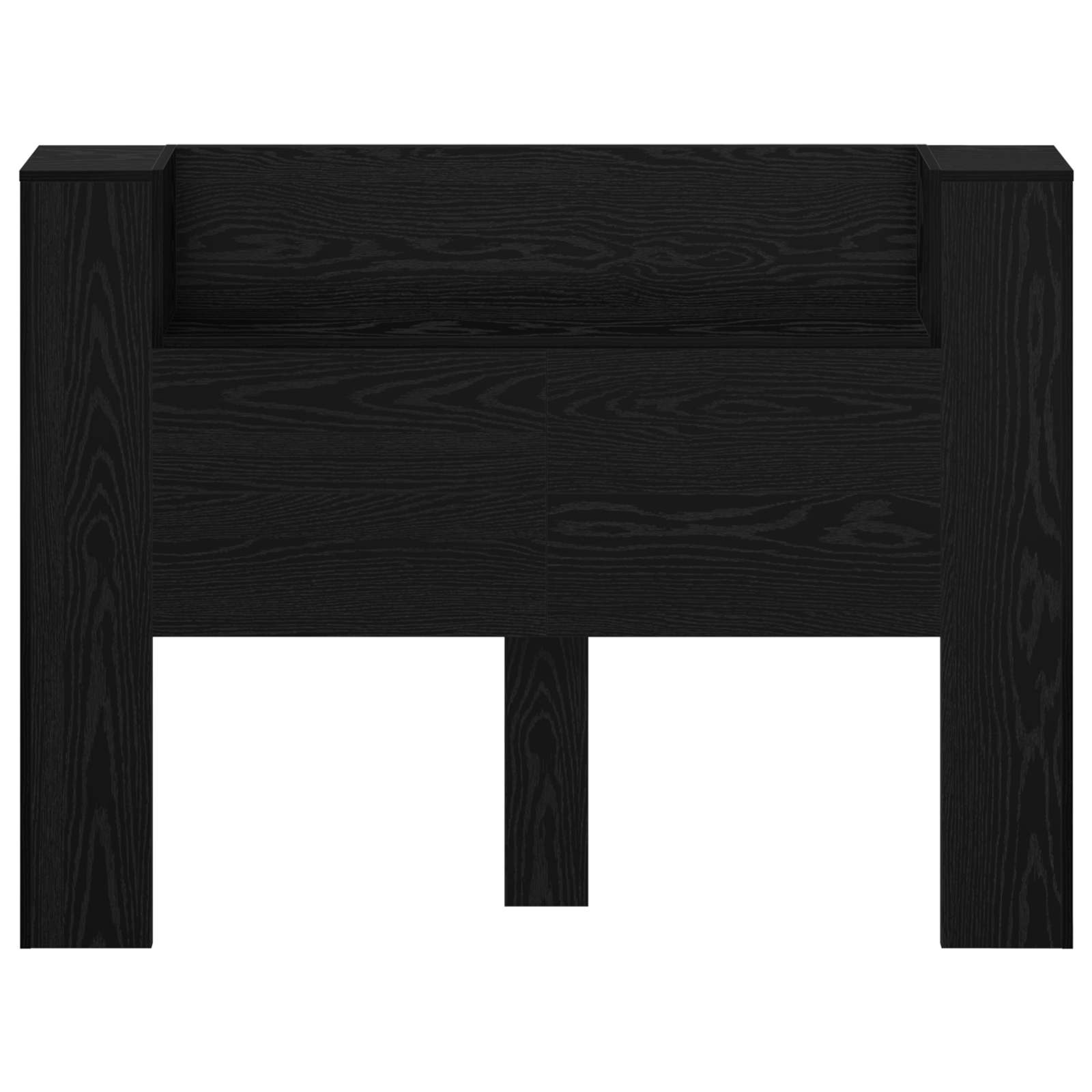 Cabinet de Tête de Lit avec LED Chêne noir Bois d'ingénierie - XIOS