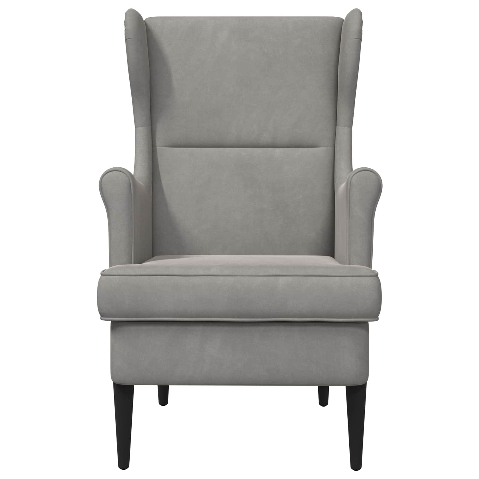 fauteuil Gris clair Velours - XIOS