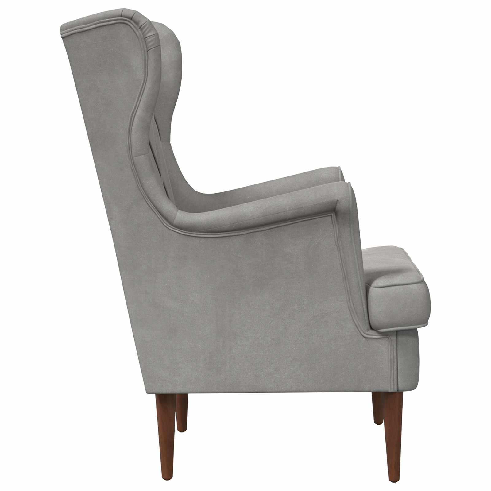 fauteuil Gris clair Velours - XIOS