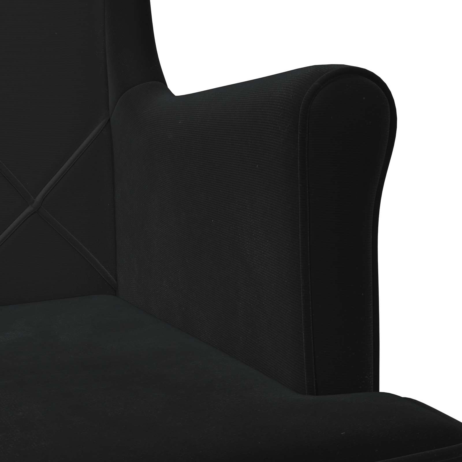fauteuil Noir Velours - XIOS