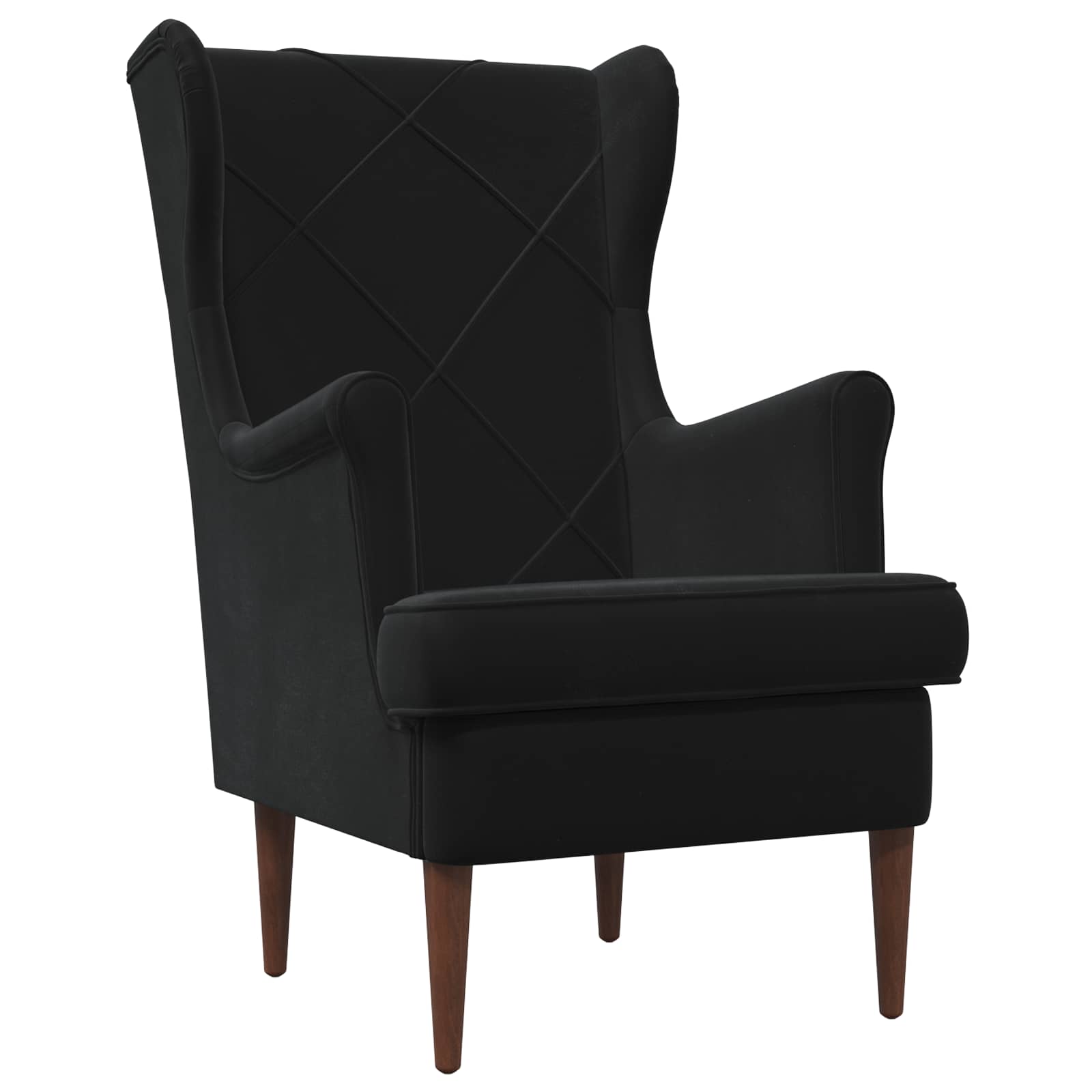 fauteuil Noir Velours - XIOS