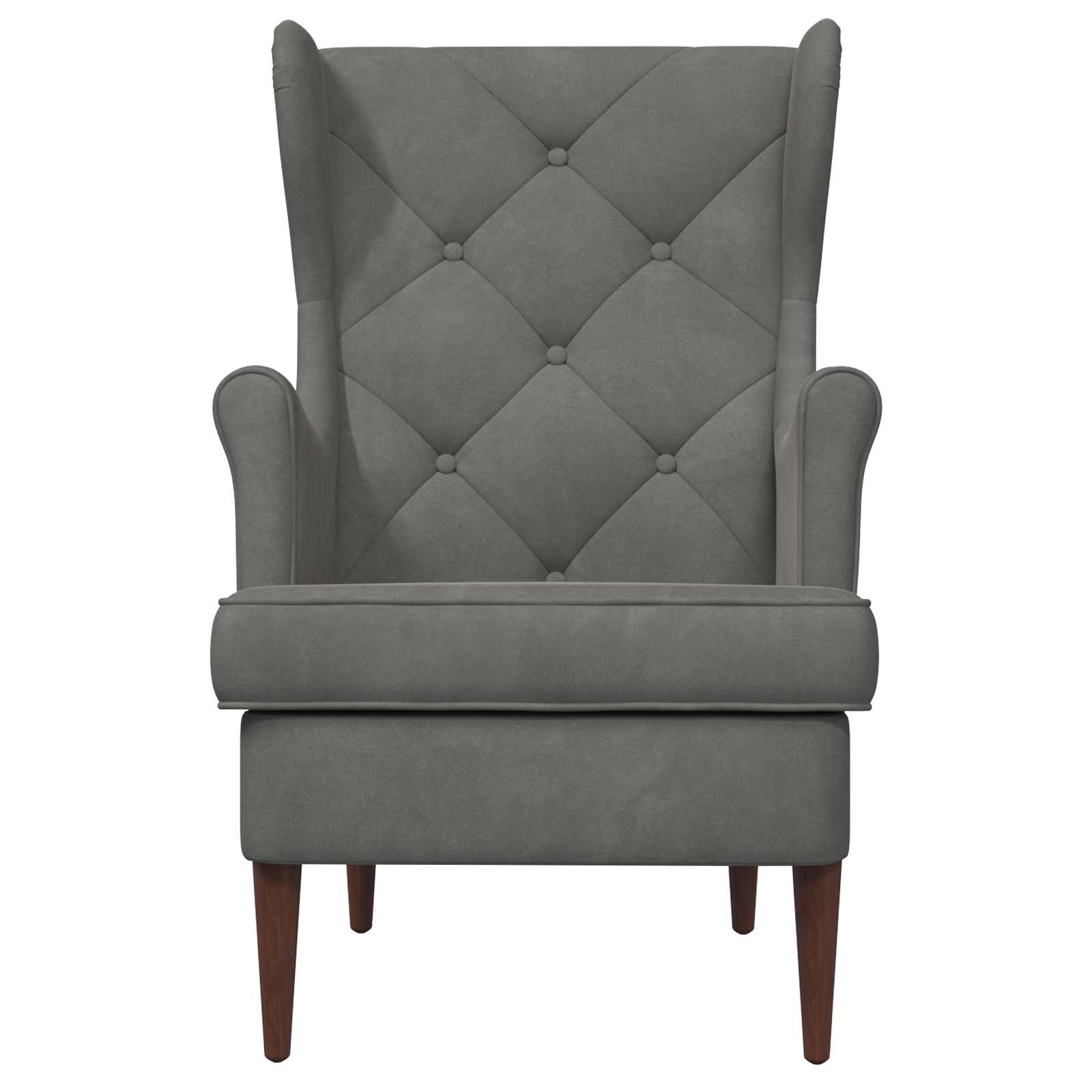 fauteuil Gris foncé Velours - XIOS
